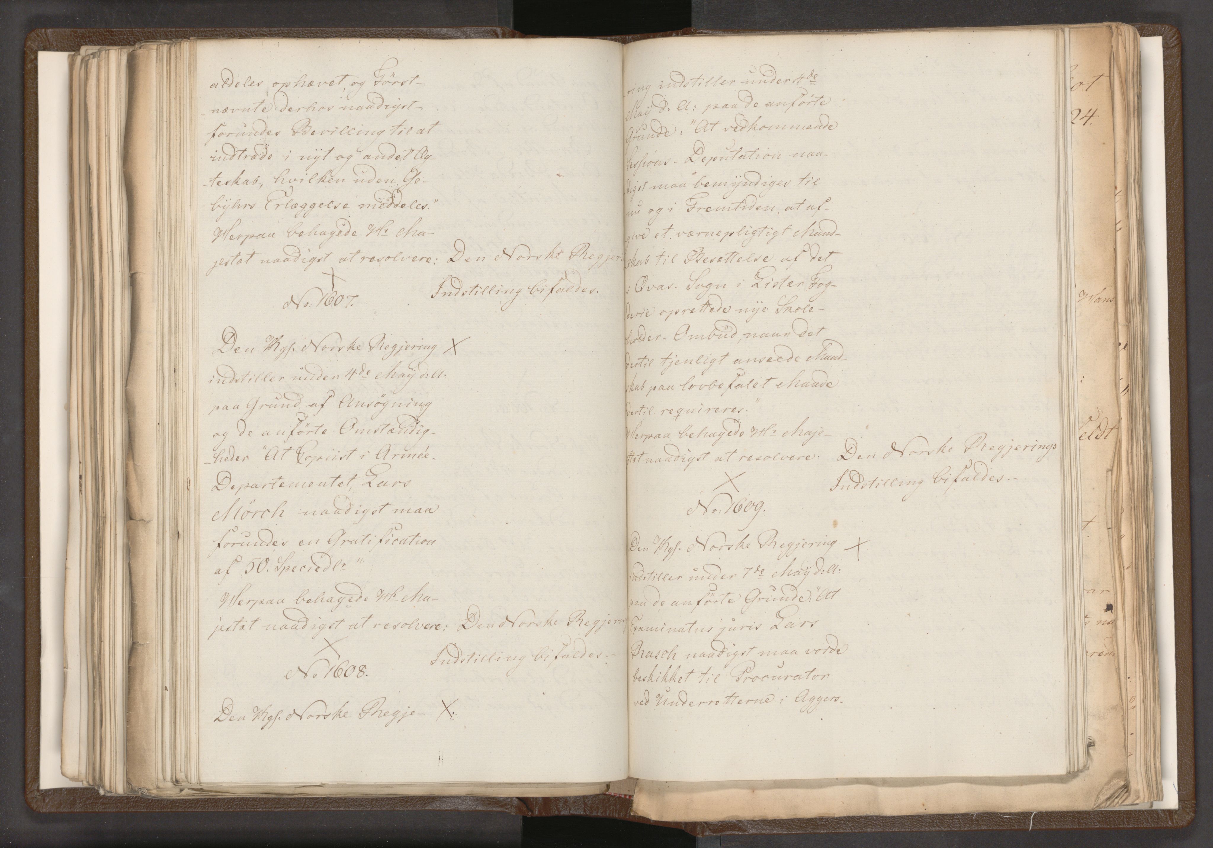 Statsrådssekretariatet, AV/RA-S-1001/A/Ab/L0018: Kgl. res. nr. 1112-1753, 1. halvår, 1824