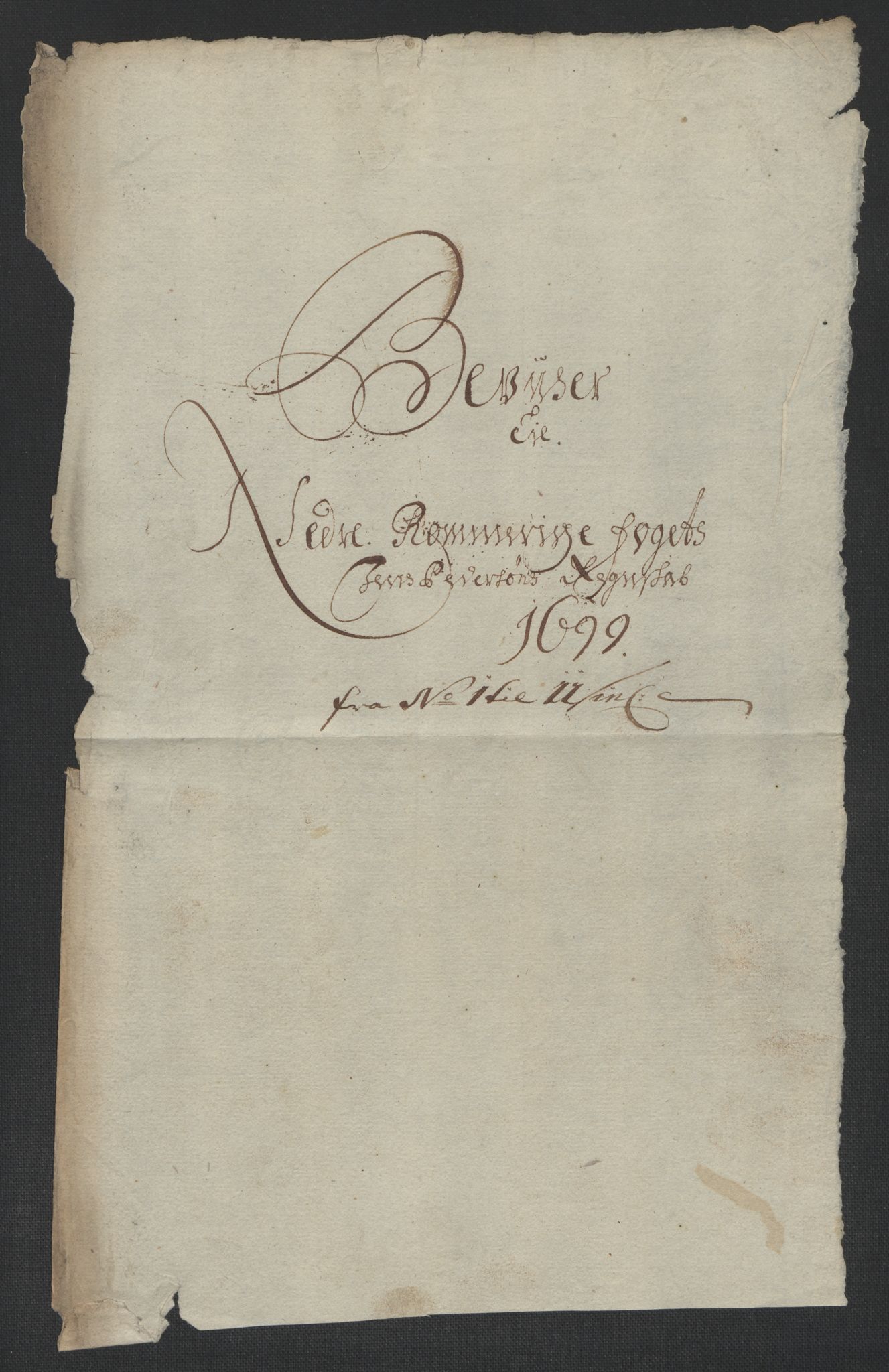 Rentekammeret inntil 1814, Reviderte regnskaper, Fogderegnskap, AV/RA-EA-4092/R11/L0582: Fogderegnskap Nedre Romerike, 1699, s. 18