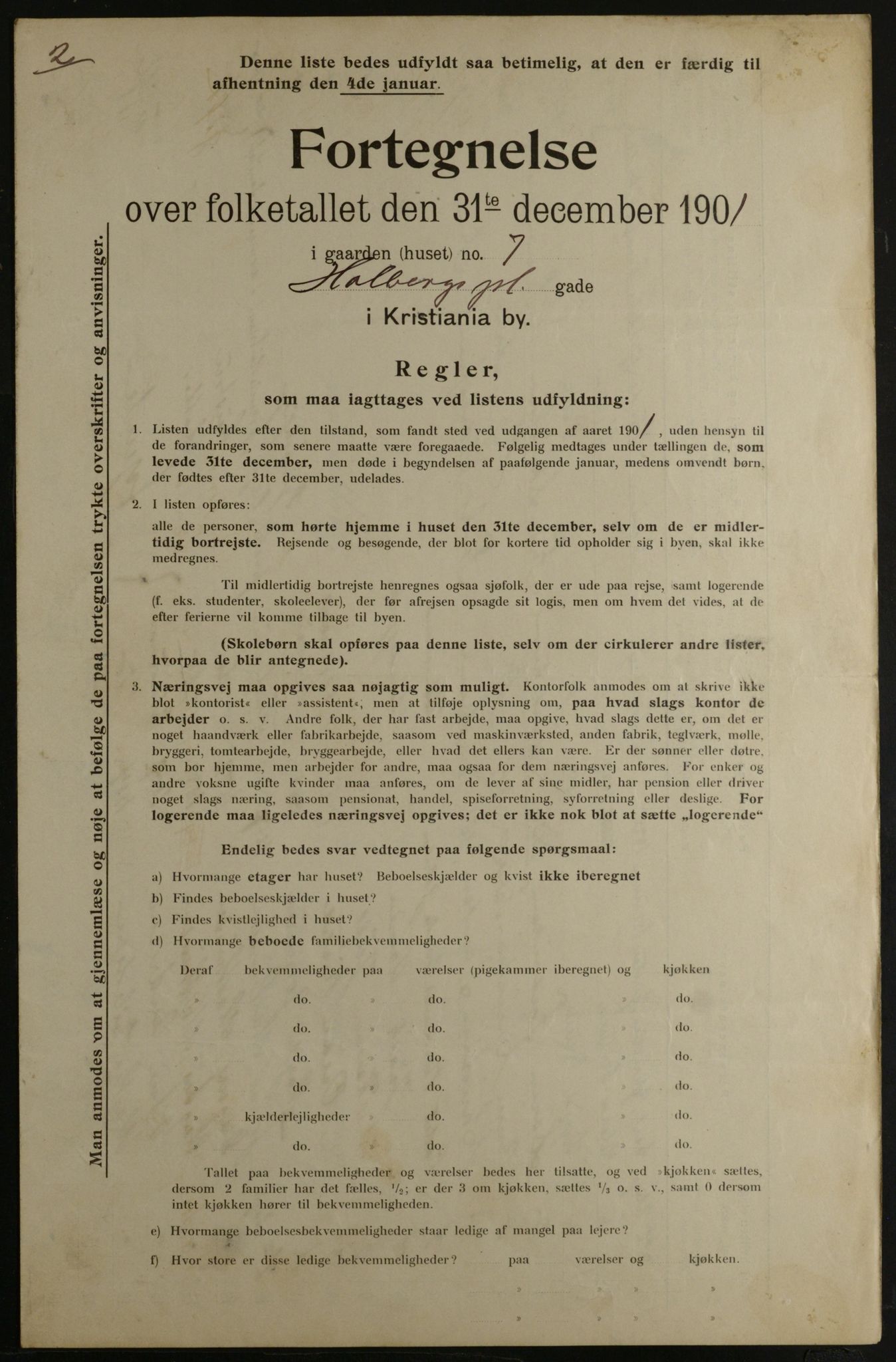 OBA, Kommunal folketelling 31.12.1901 for Kristiania kjøpstad, 1901, s. 6407