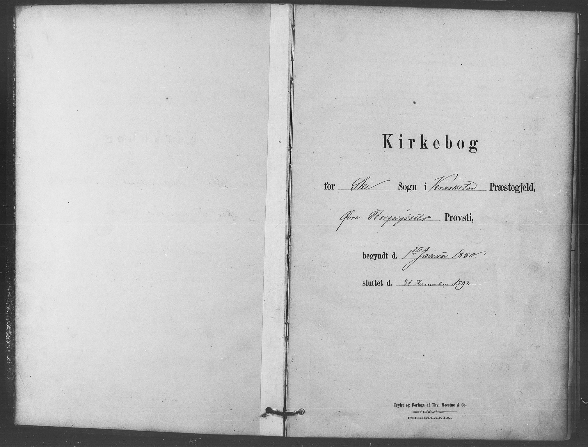 Kråkstad prestekontor Kirkebøker, SAO/A-10125a/F/Fb/L0001: Ministerialbok nr. II 1, 1880-1892