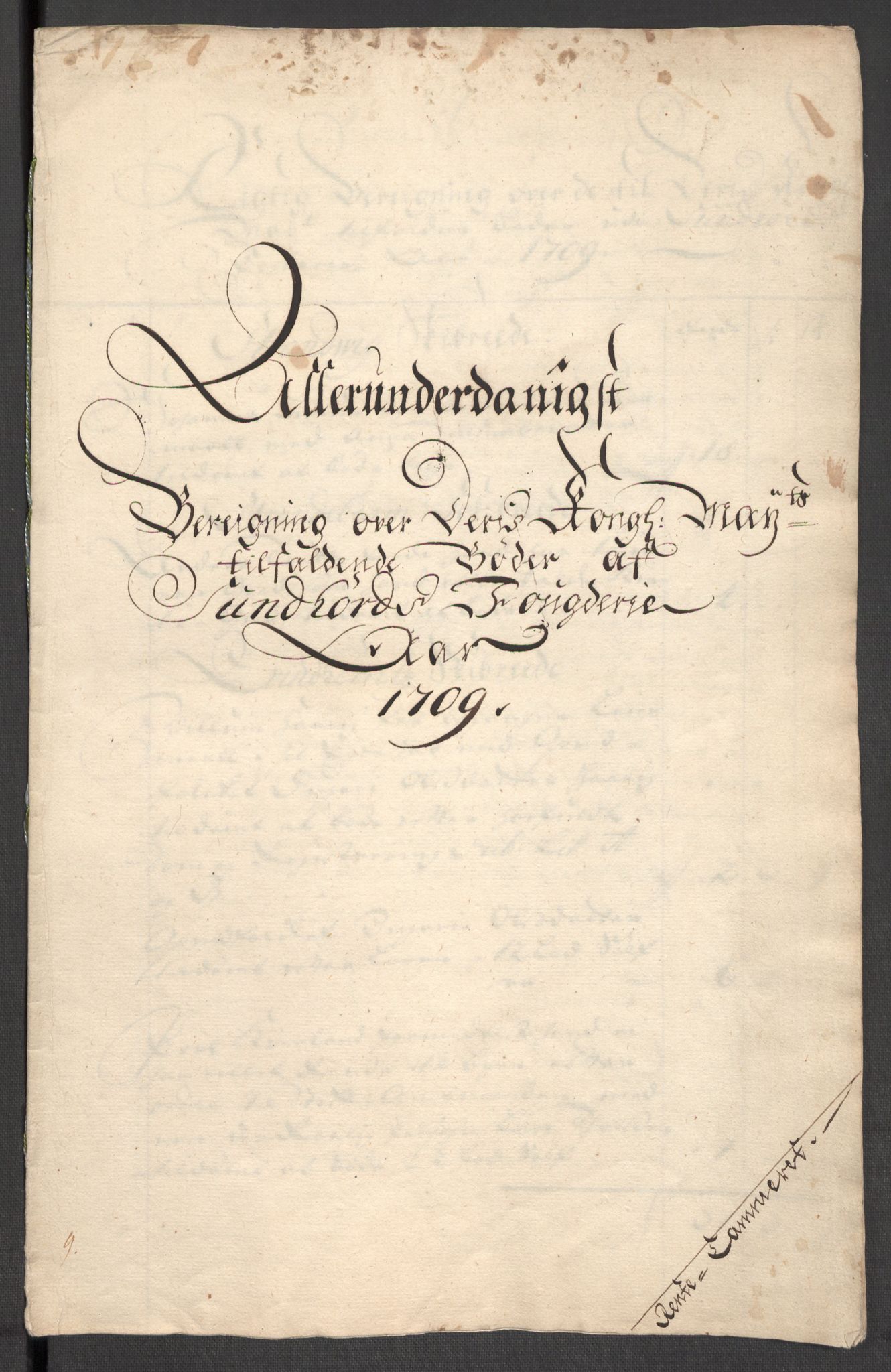Rentekammeret inntil 1814, Reviderte regnskaper, Fogderegnskap, RA/EA-4092/R48/L2986: Fogderegnskap Sunnhordland og Hardanger, 1709-1710, s. 31