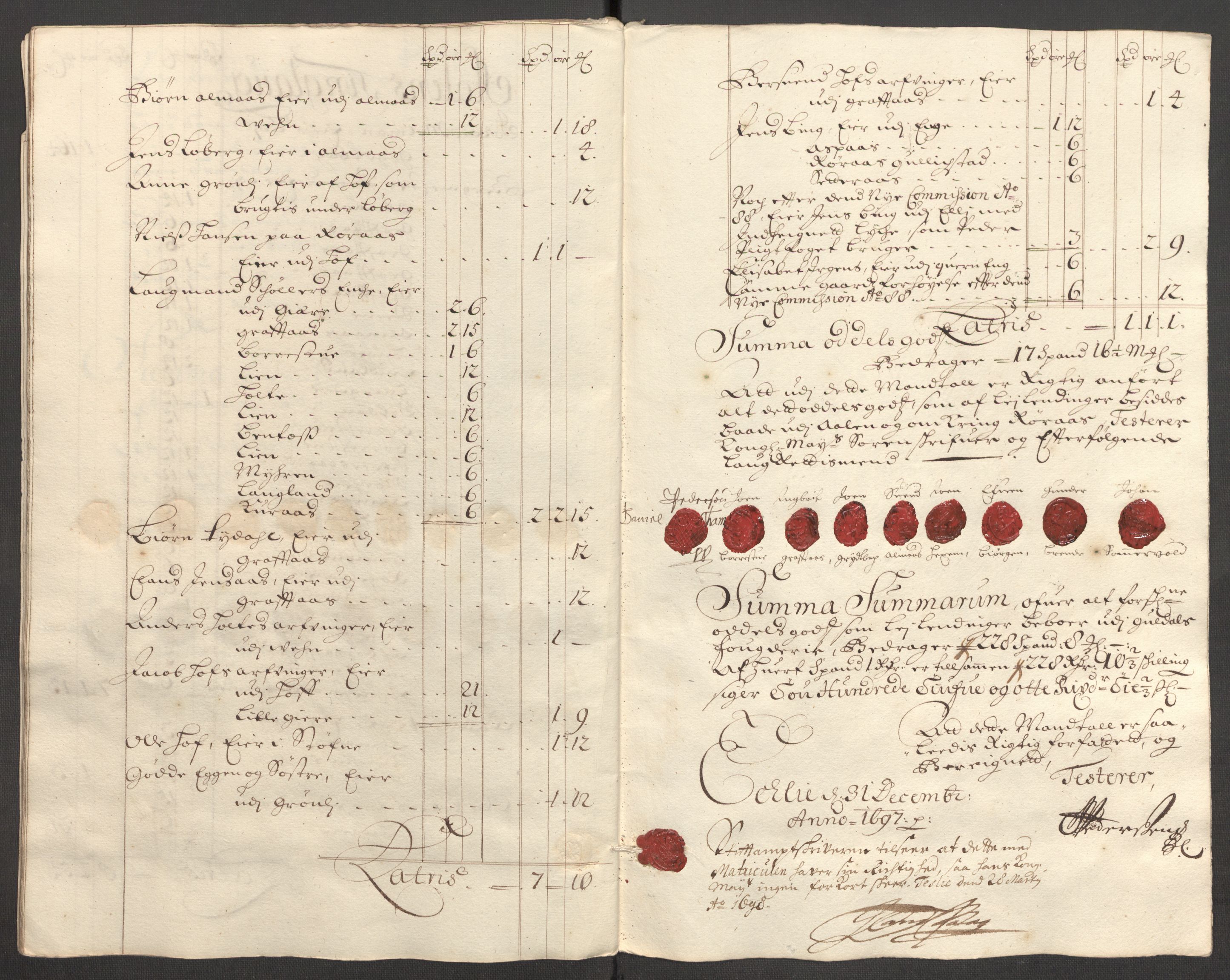 Rentekammeret inntil 1814, Reviderte regnskaper, Fogderegnskap, AV/RA-EA-4092/R60/L3947: Fogderegnskap Orkdal og Gauldal, 1697, s. 347