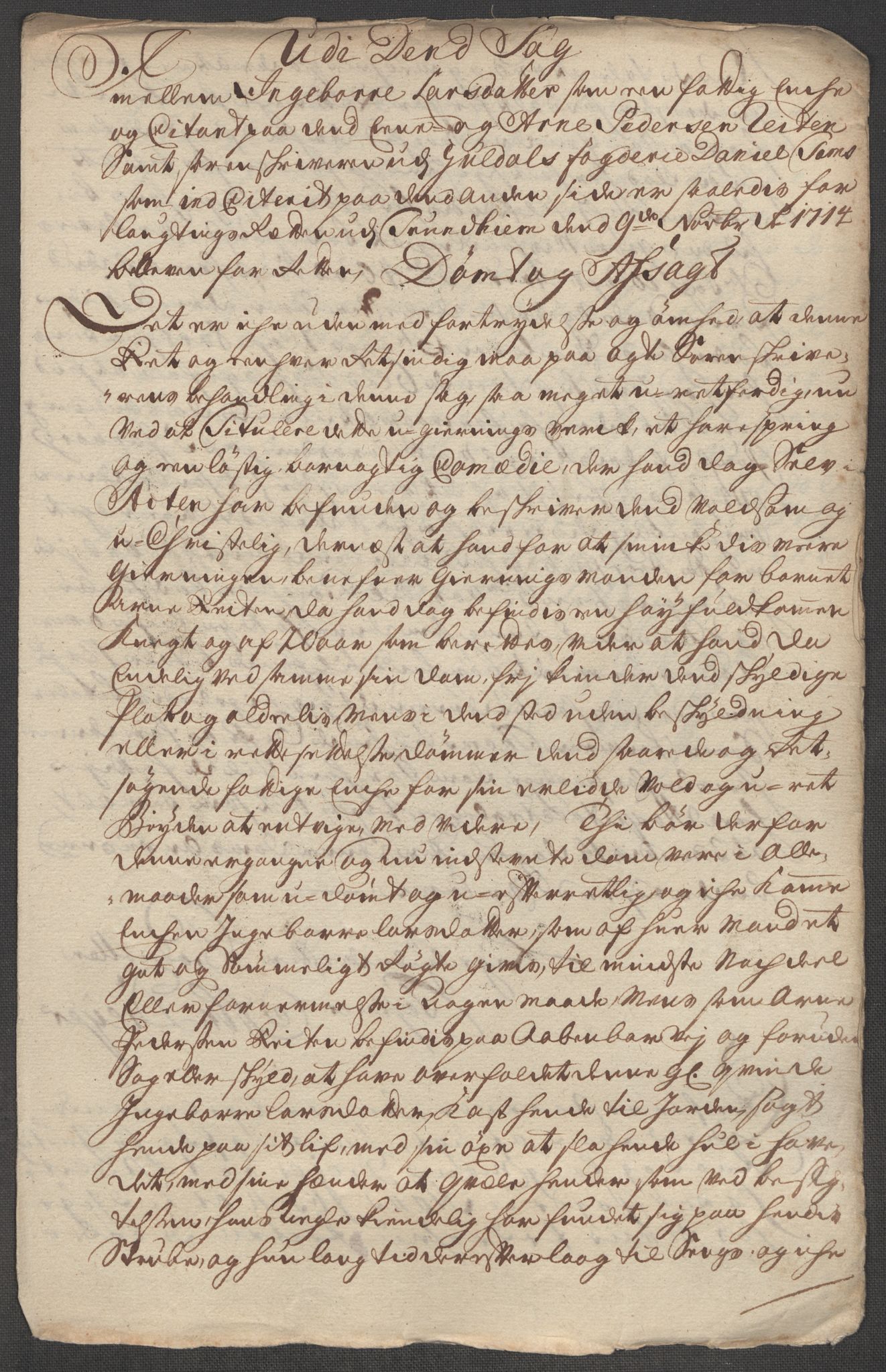 Rentekammeret inntil 1814, Reviderte regnskaper, Fogderegnskap, AV/RA-EA-4092/R60/L3965: Fogderegnskap Orkdal og Gauldal, 1714, s. 380