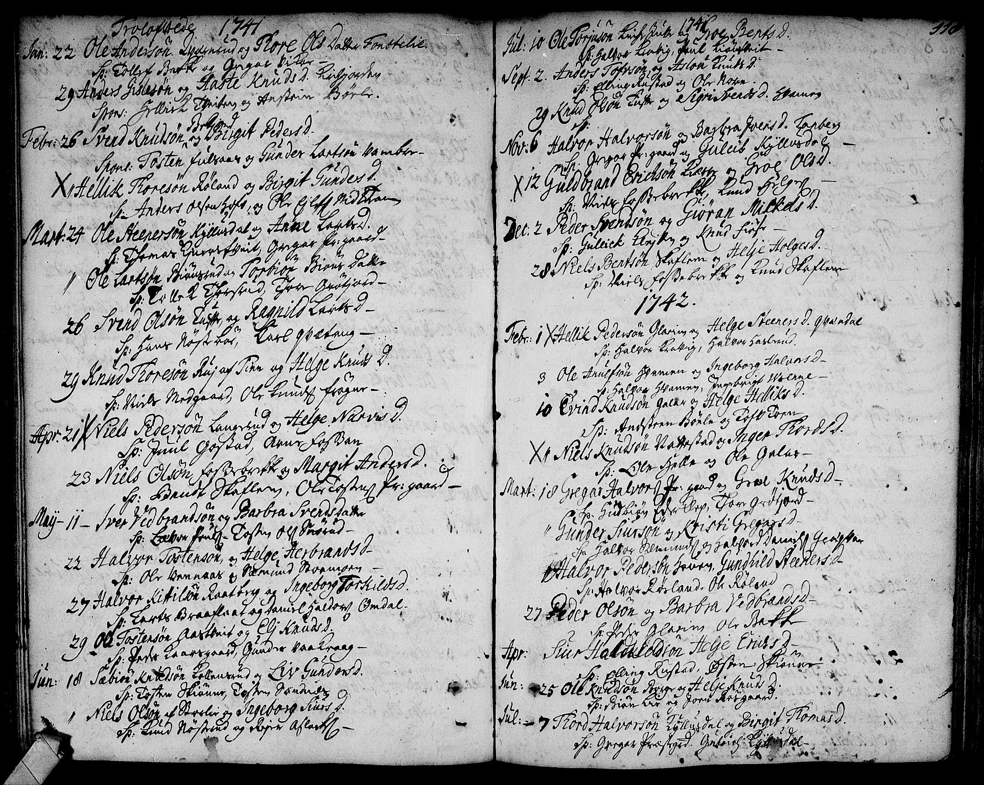Rollag kirkebøker, AV/SAKO-A-240/F/Fa/L0002: Ministerialbok nr. I 2, 1714-1742, s. 118