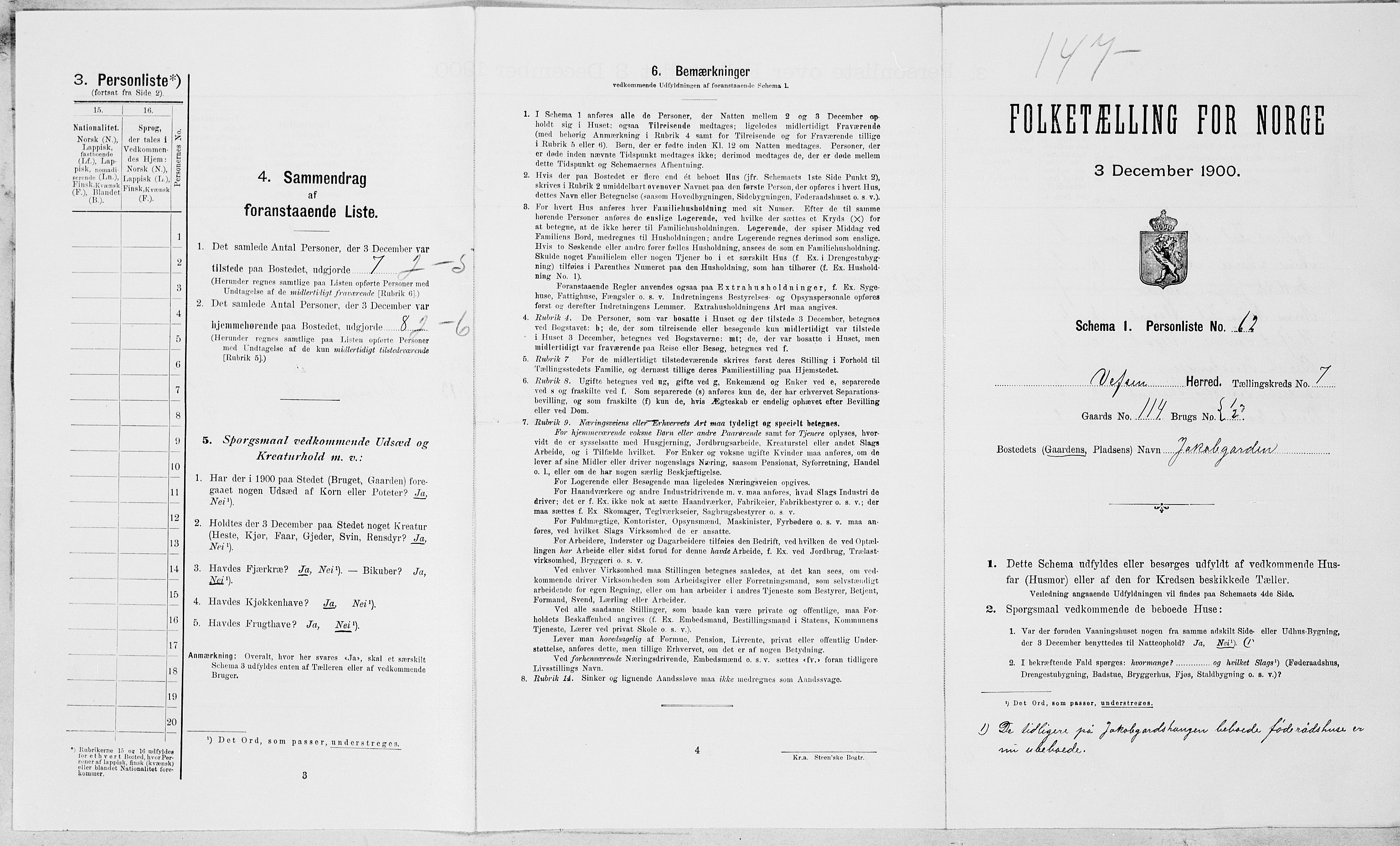 SAT, Folketelling 1900 for 1824 Vefsn herred, 1900, s. 621