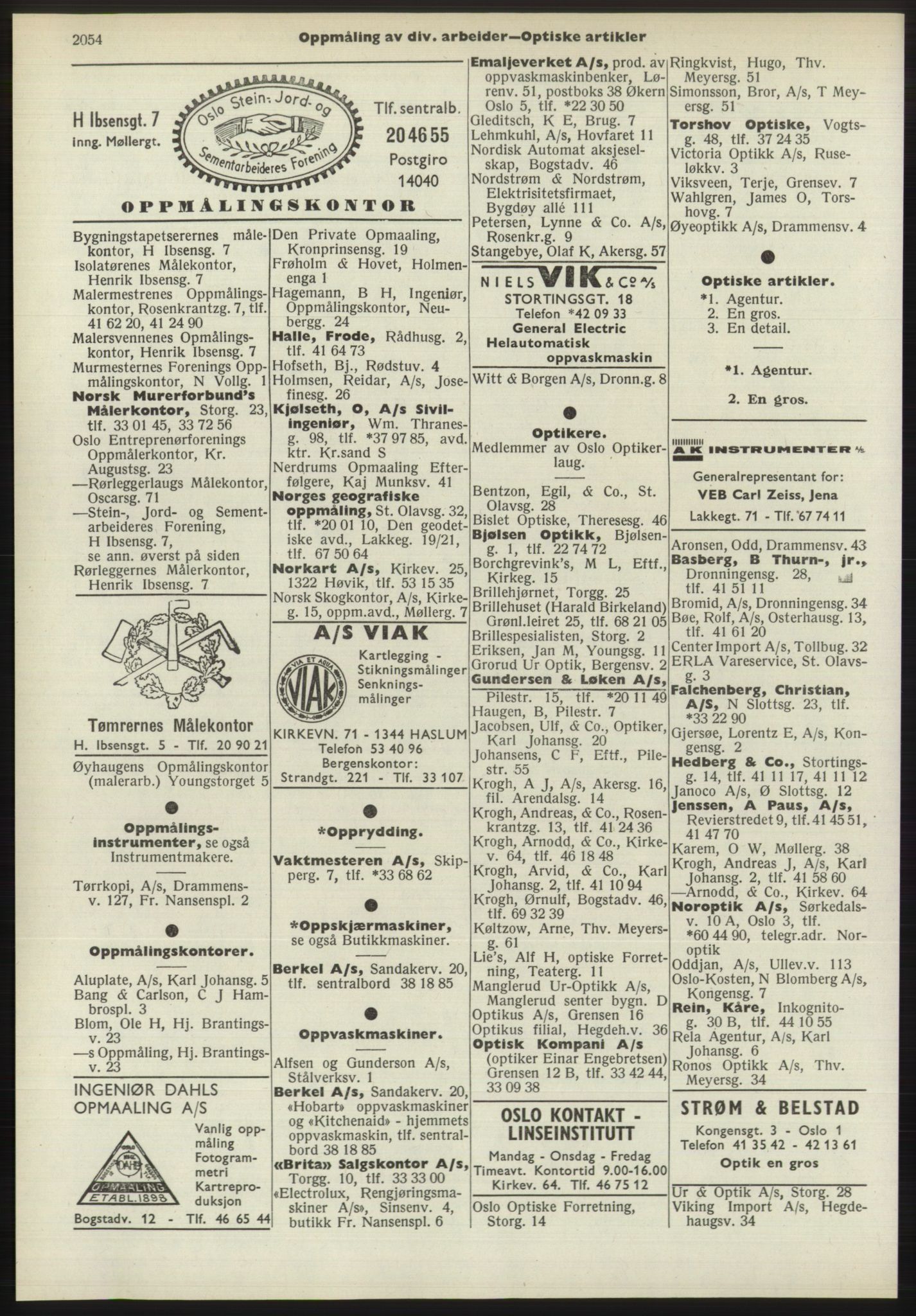 Kristiania/Oslo adressebok, PUBL/-, 1970-1971, s. 2054