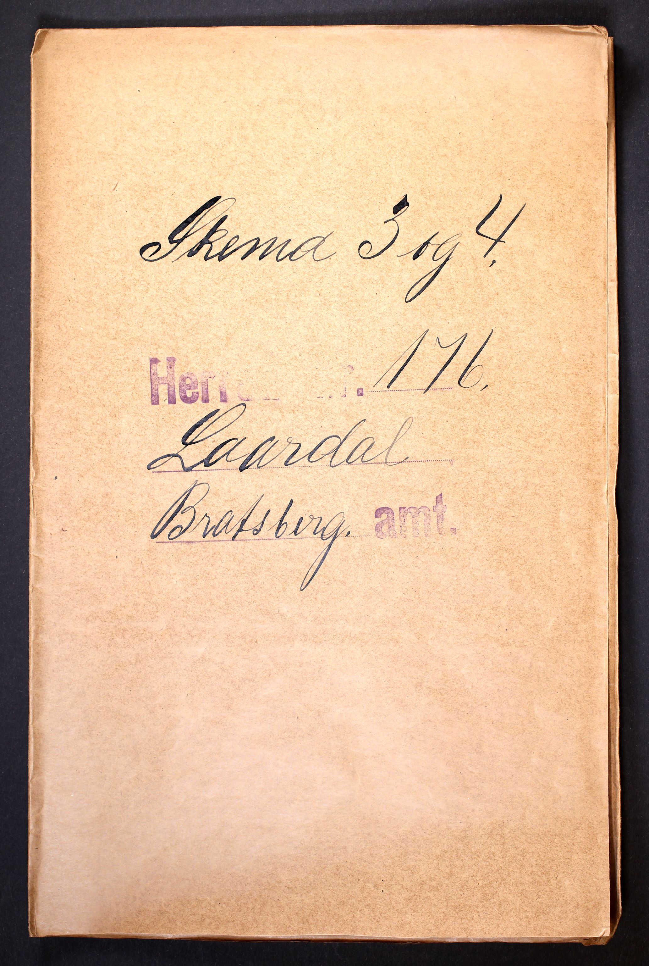 RA, Folketelling 1910 for 0833 Lårdal herred, 1910, s. 1