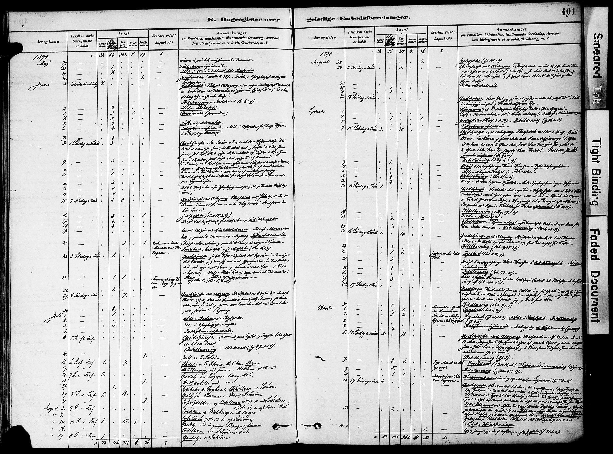 Holmestrand kirkebøker, AV/SAKO-A-346/F/Fa/L0004: Ministerialbok nr. 4, 1880-1901, s. 401