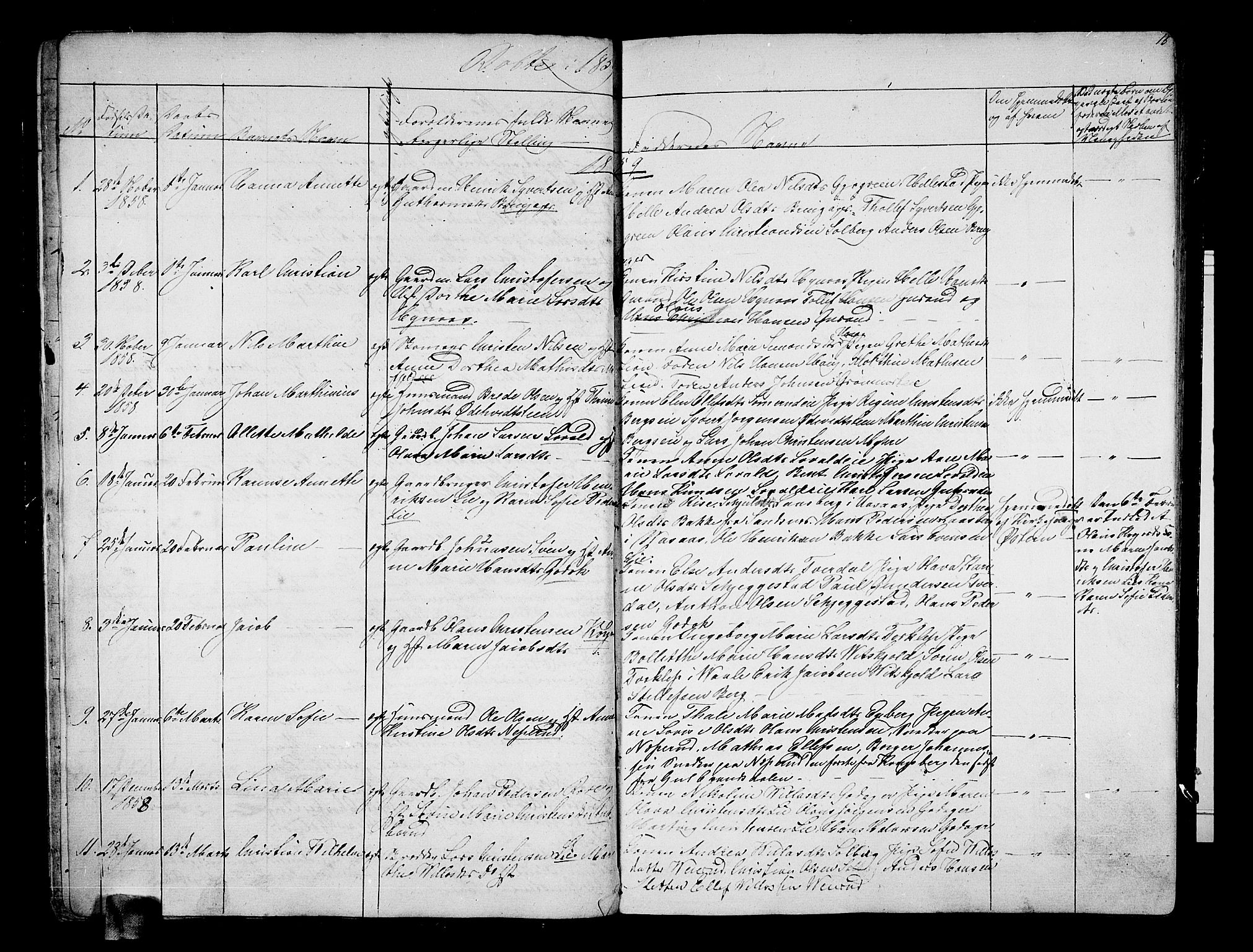Botne kirkebøker, AV/SAKO-A-340/G/Ga/L0001: Klokkerbok nr. I 1, 1854-1867, s. 15