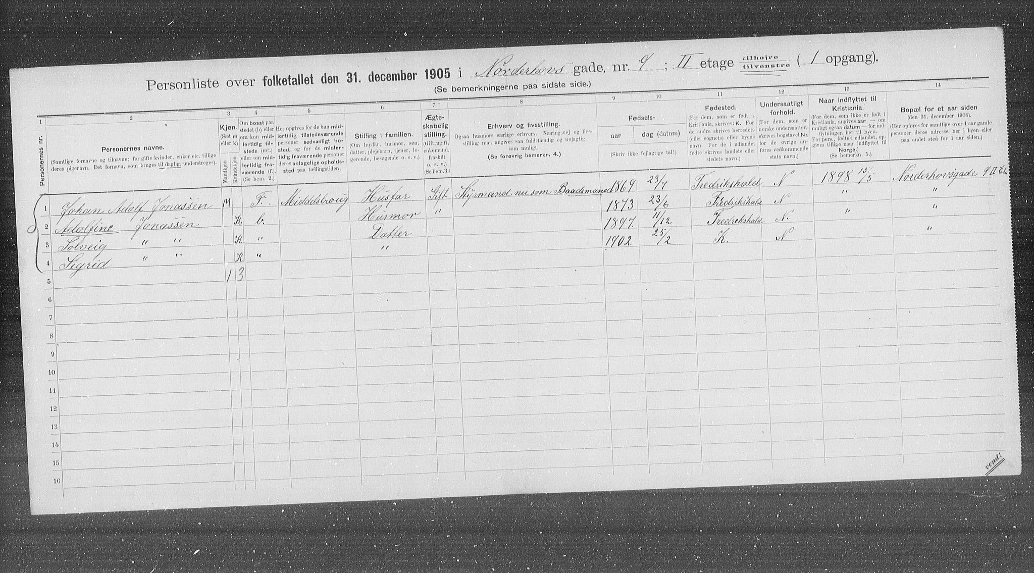 OBA, Kommunal folketelling 31.12.1905 for Kristiania kjøpstad, 1905, s. 38226