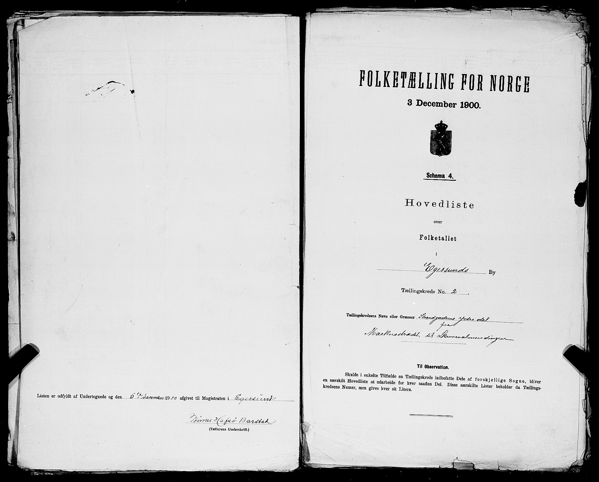 SAST, Folketelling 1900 for 1101 Egersund ladested, 1900, s. 25