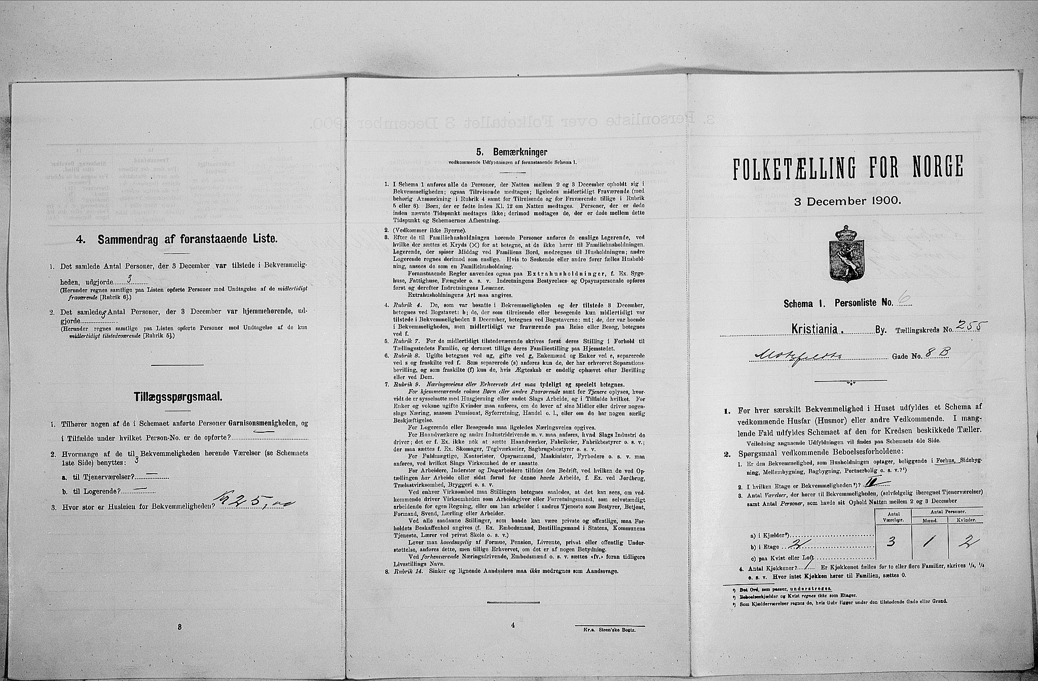 SAO, Folketelling 1900 for 0301 Kristiania kjøpstad, 1900, s. 59763