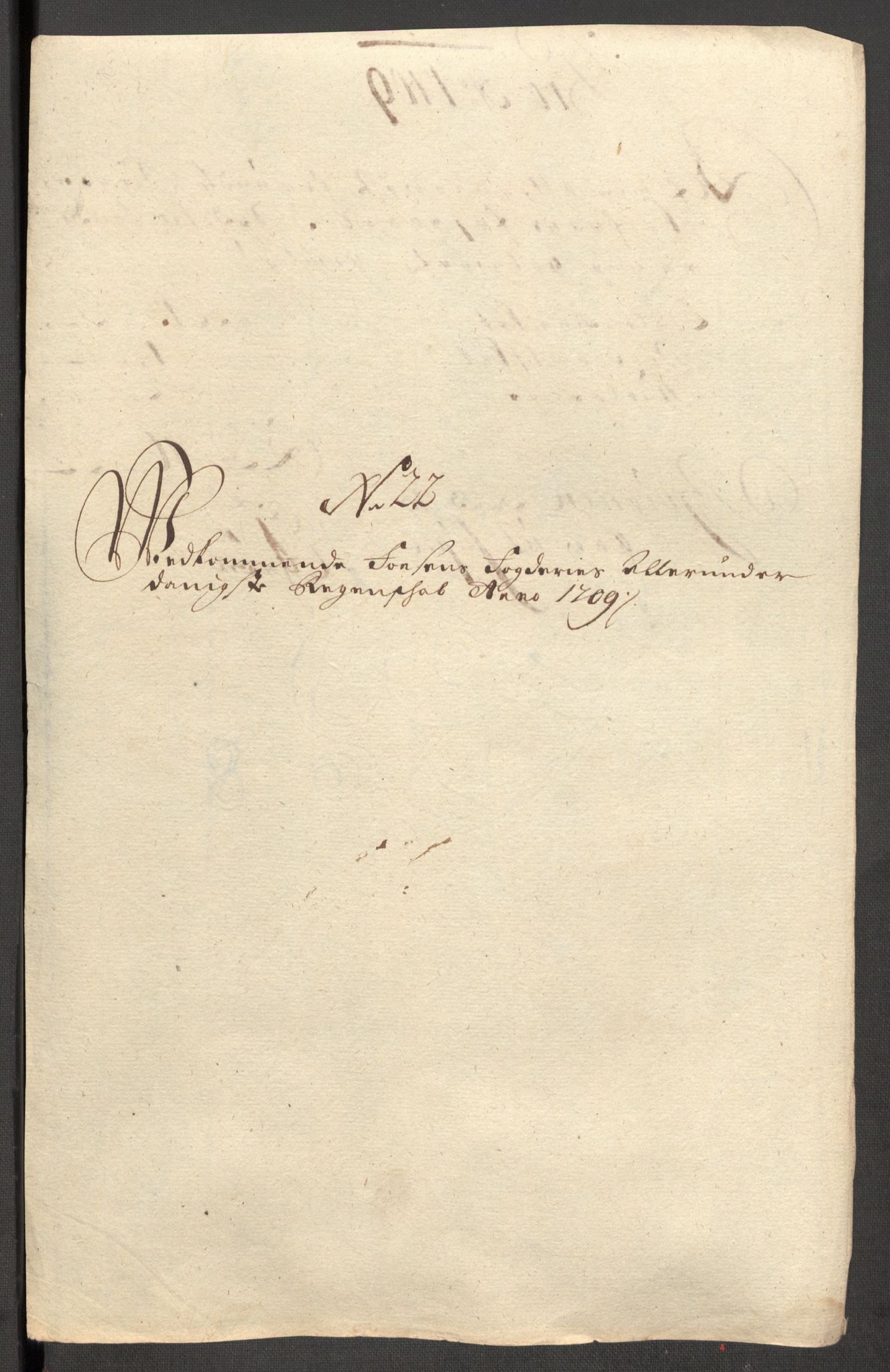 Rentekammeret inntil 1814, Reviderte regnskaper, Fogderegnskap, RA/EA-4092/R57/L3858: Fogderegnskap Fosen, 1708-1709, s. 352