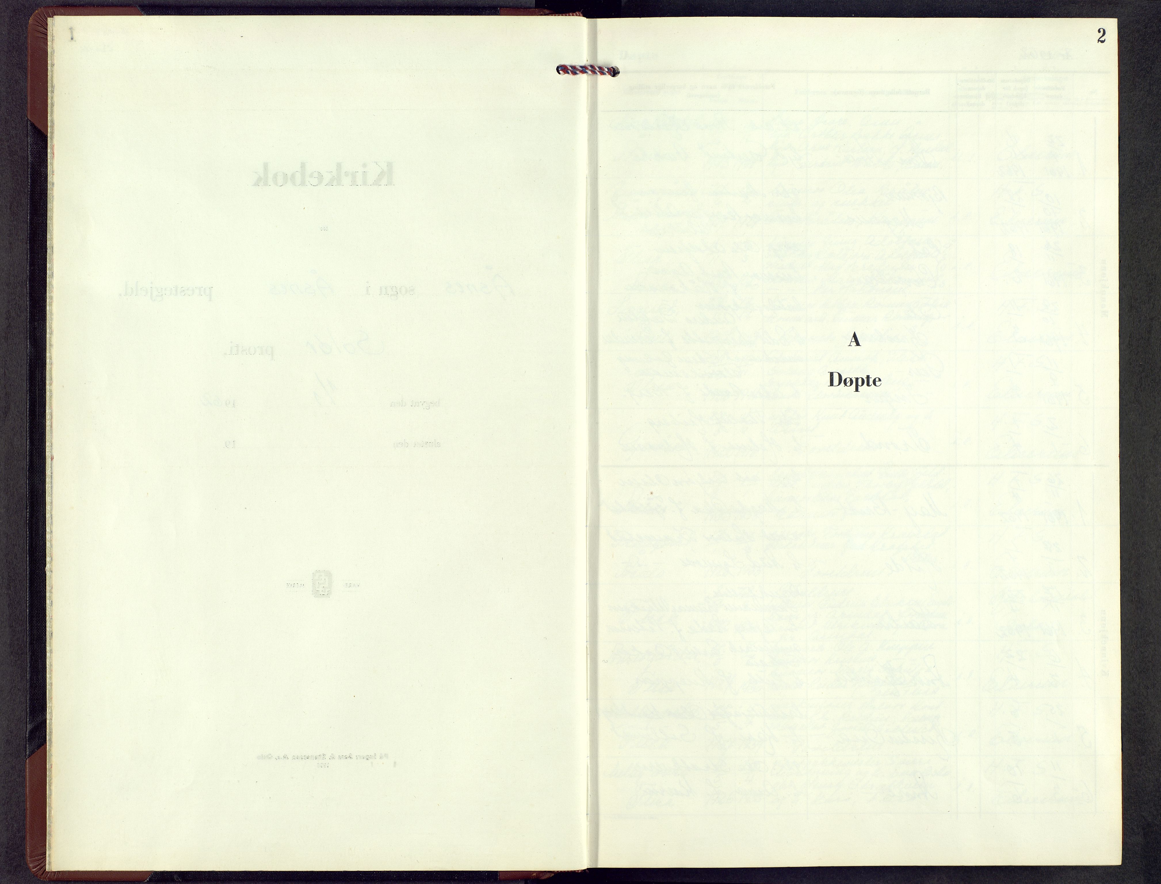 Åsnes prestekontor, SAH/PREST-042/H/Ha/Hab/L0014: Klokkerbok nr. 14, 1962-1977, s. 2