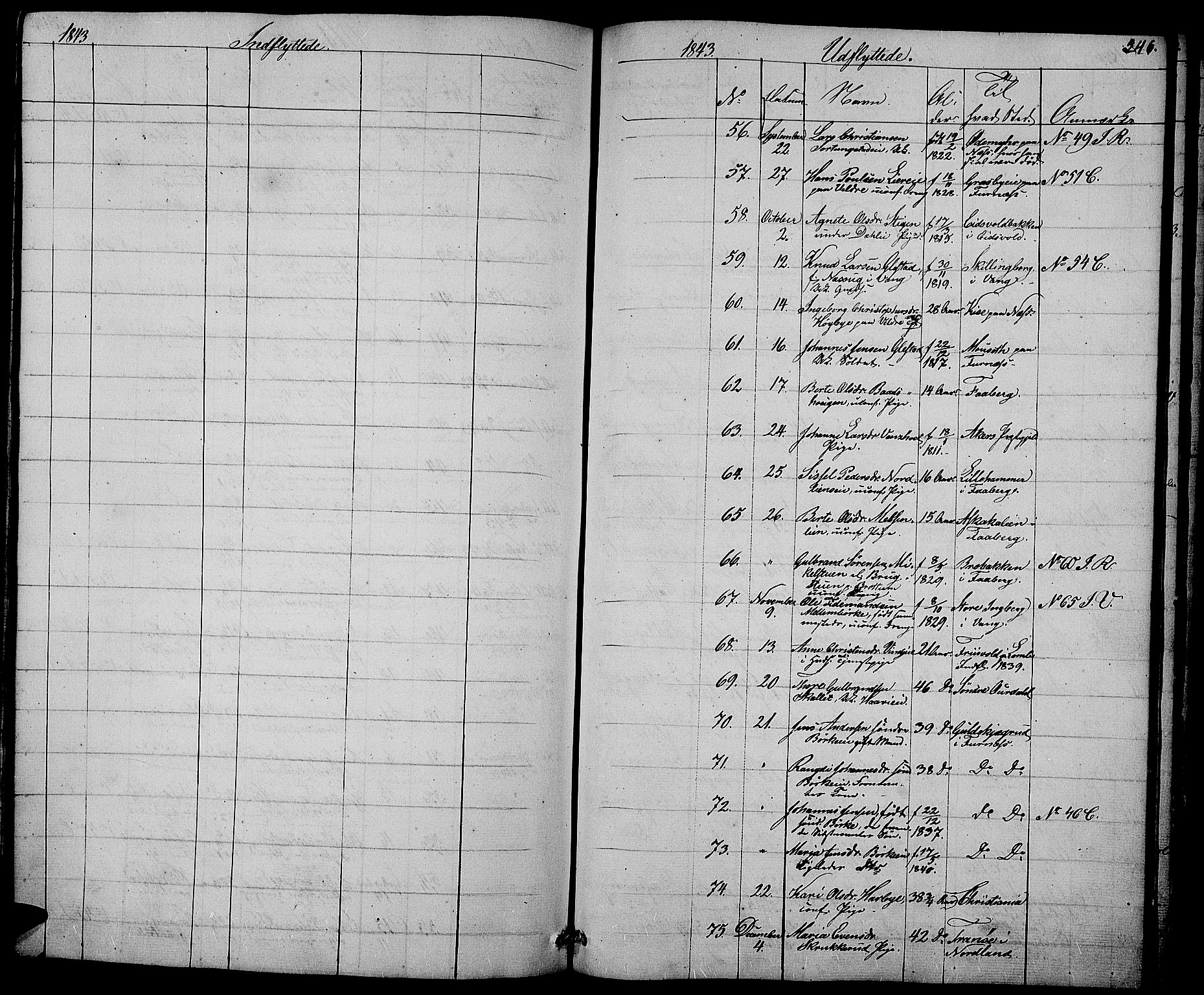 Ringsaker prestekontor, AV/SAH-PREST-014/L/La/L0005: Klokkerbok nr. 5, 1839-1850, s. 546