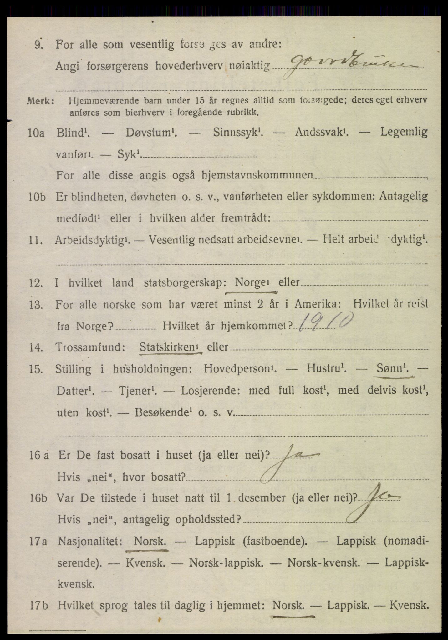 SAT, Folketelling 1920 for 1833 Mo herred, 1920, s. 10394