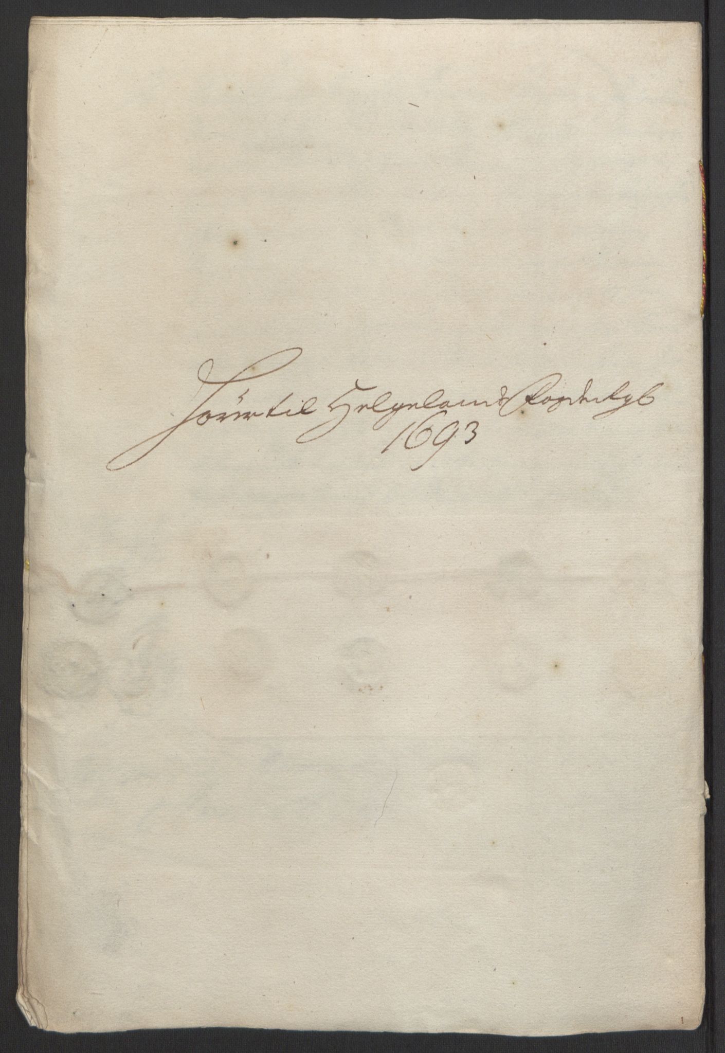 Rentekammeret inntil 1814, Reviderte regnskaper, Fogderegnskap, AV/RA-EA-4092/R65/L4505: Fogderegnskap Helgeland, 1693-1696, s. 109