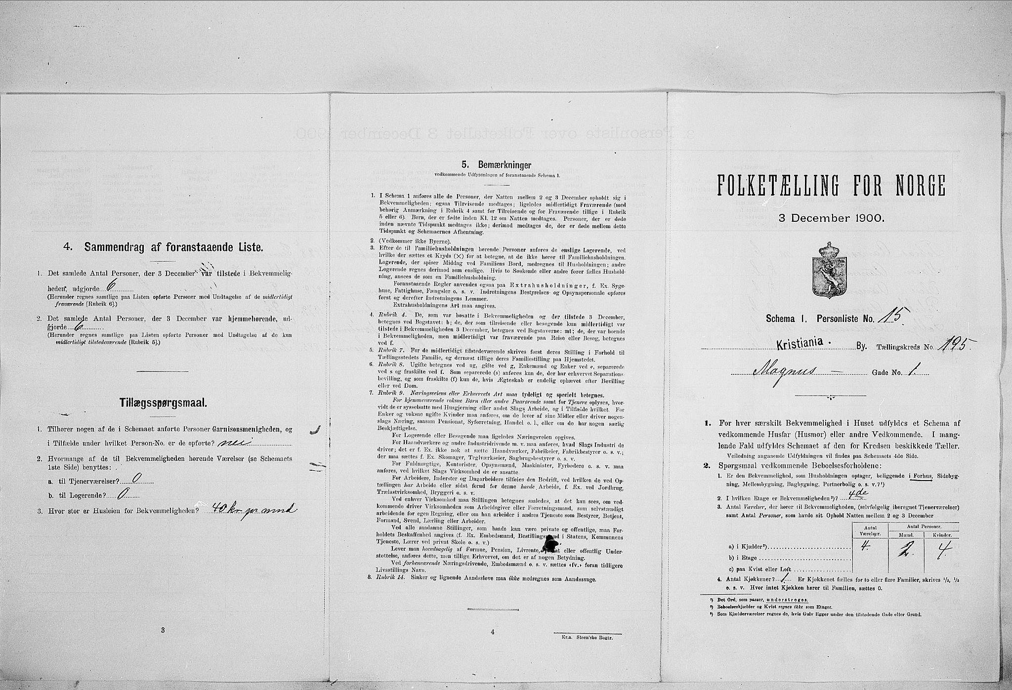 SAO, Folketelling 1900 for 0301 Kristiania kjøpstad, 1900, s. 53648