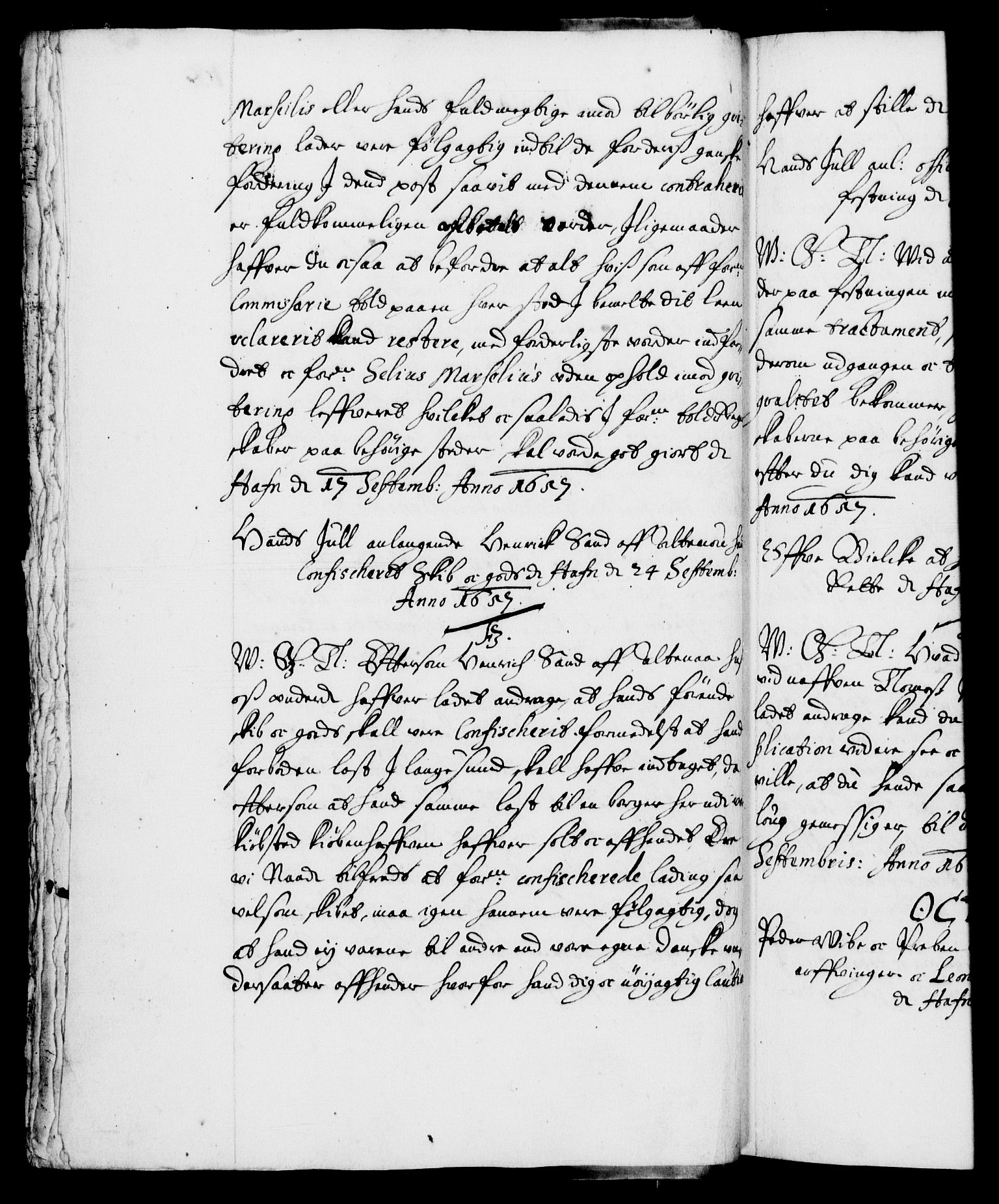 Danske Kanselli 1572-1799, AV/RA-EA-3023/F/Fc/Fca/Fcab/L0010: Norske tegnelser (mikrofilm), 1657-1660, s. 48b
