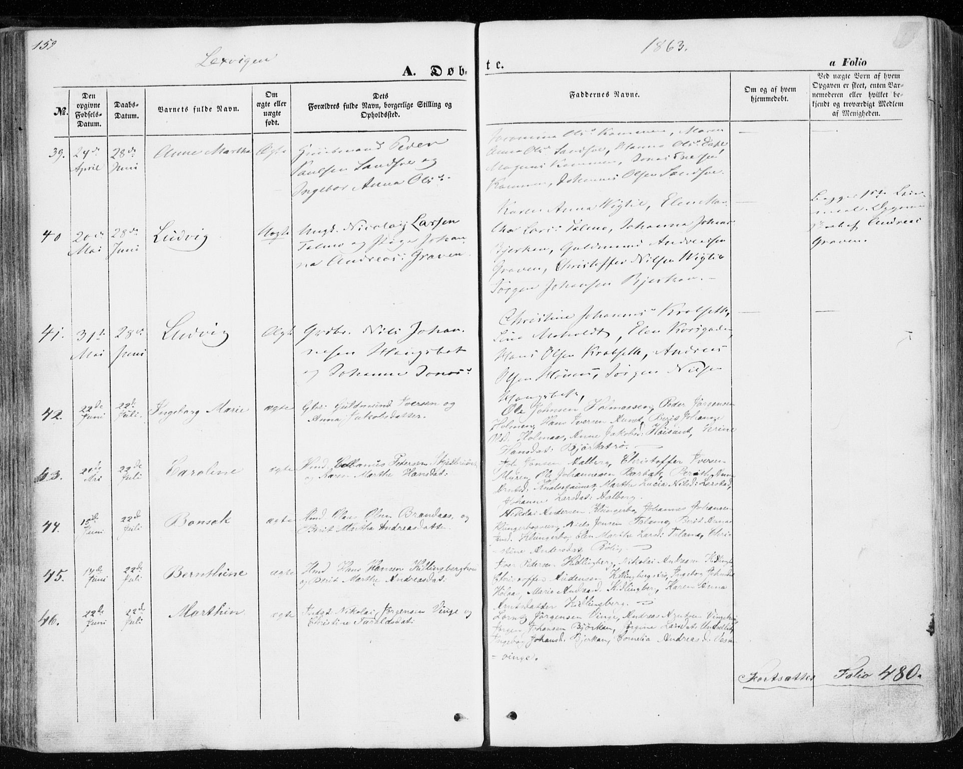 Ministerialprotokoller, klokkerbøker og fødselsregistre - Nord-Trøndelag, SAT/A-1458/701/L0008: Ministerialbok nr. 701A08 /1, 1854-1863, s. 159