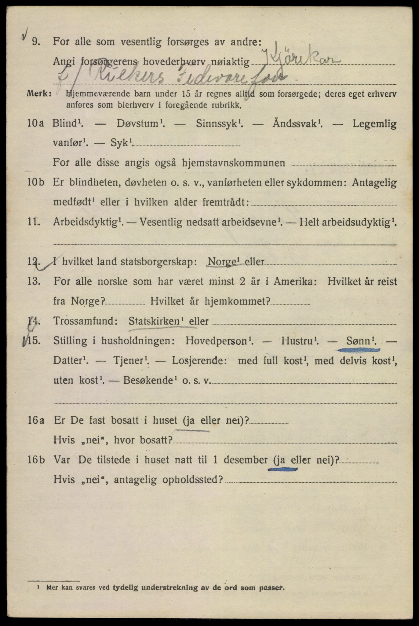 SAO, Folketelling 1920 for 0301 Kristiania kjøpstad, 1920, s. 515300