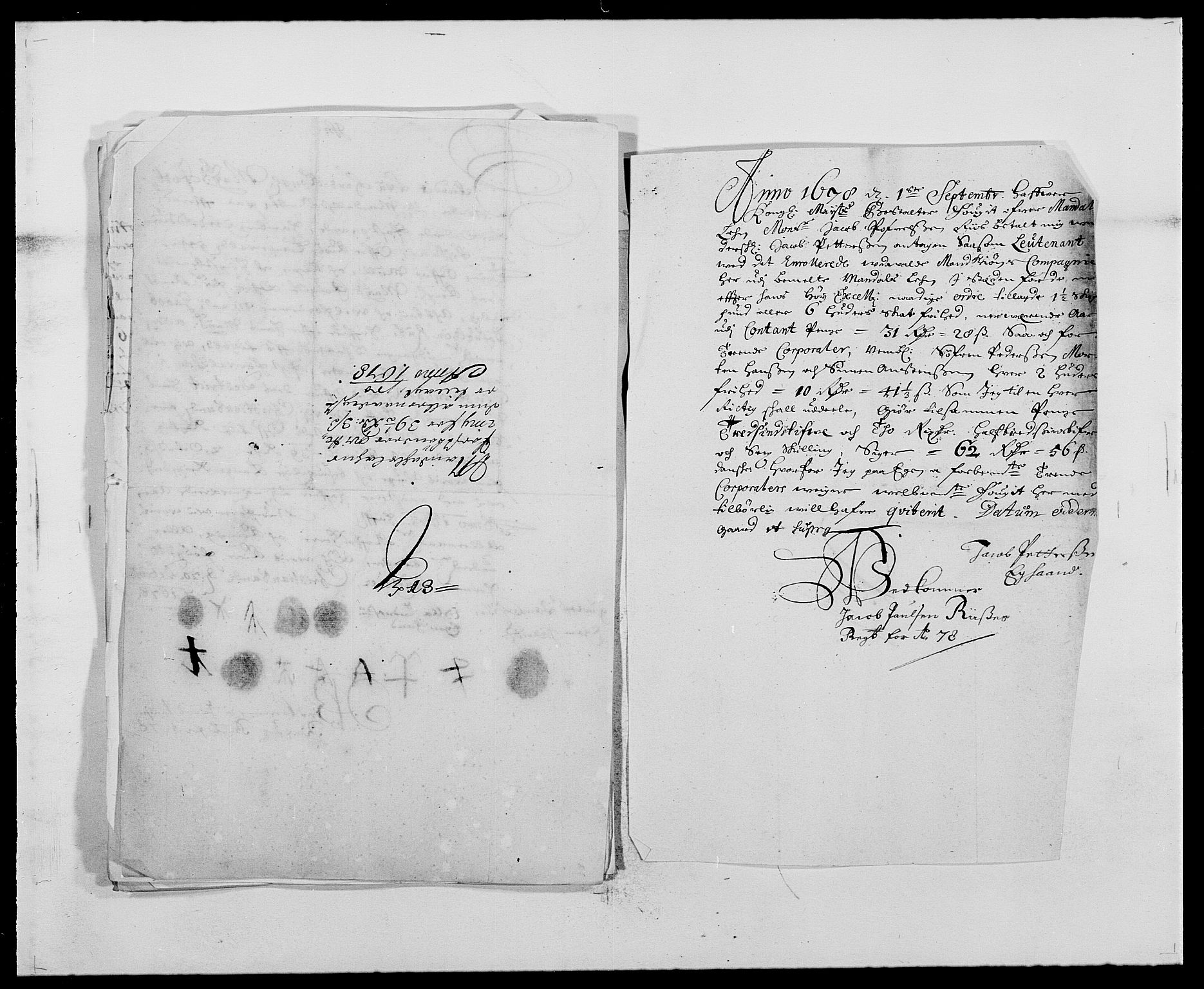Rentekammeret inntil 1814, Reviderte regnskaper, Fogderegnskap, RA/EA-4092/R42/L2540: Mandal fogderi, 1676-1680, s. 157