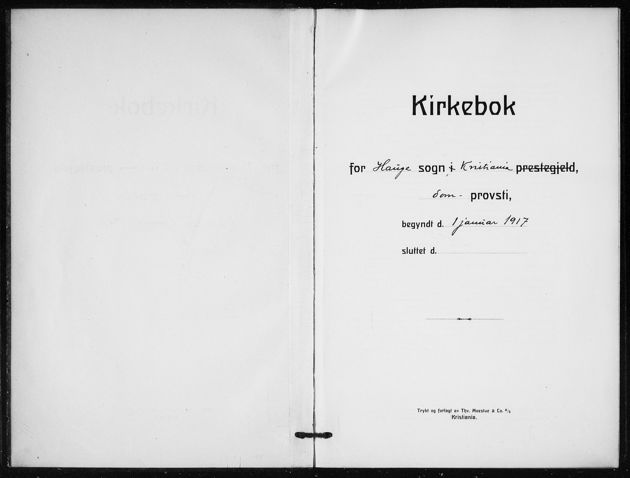 Hauge prestekontor Kirkebøker, AV/SAO-A-10849/F/Fa/L0003: Ministerialbok nr. 3, 1917-1938