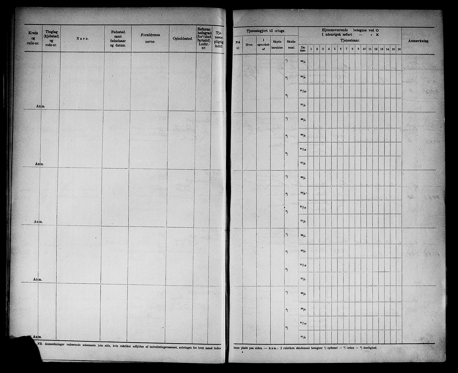 Kristiansand mønstringskrets, AV/SAK-2031-0015/F/Fd/L0011: Rulle sjøvernepliktige, C-11, 1909, s. 27