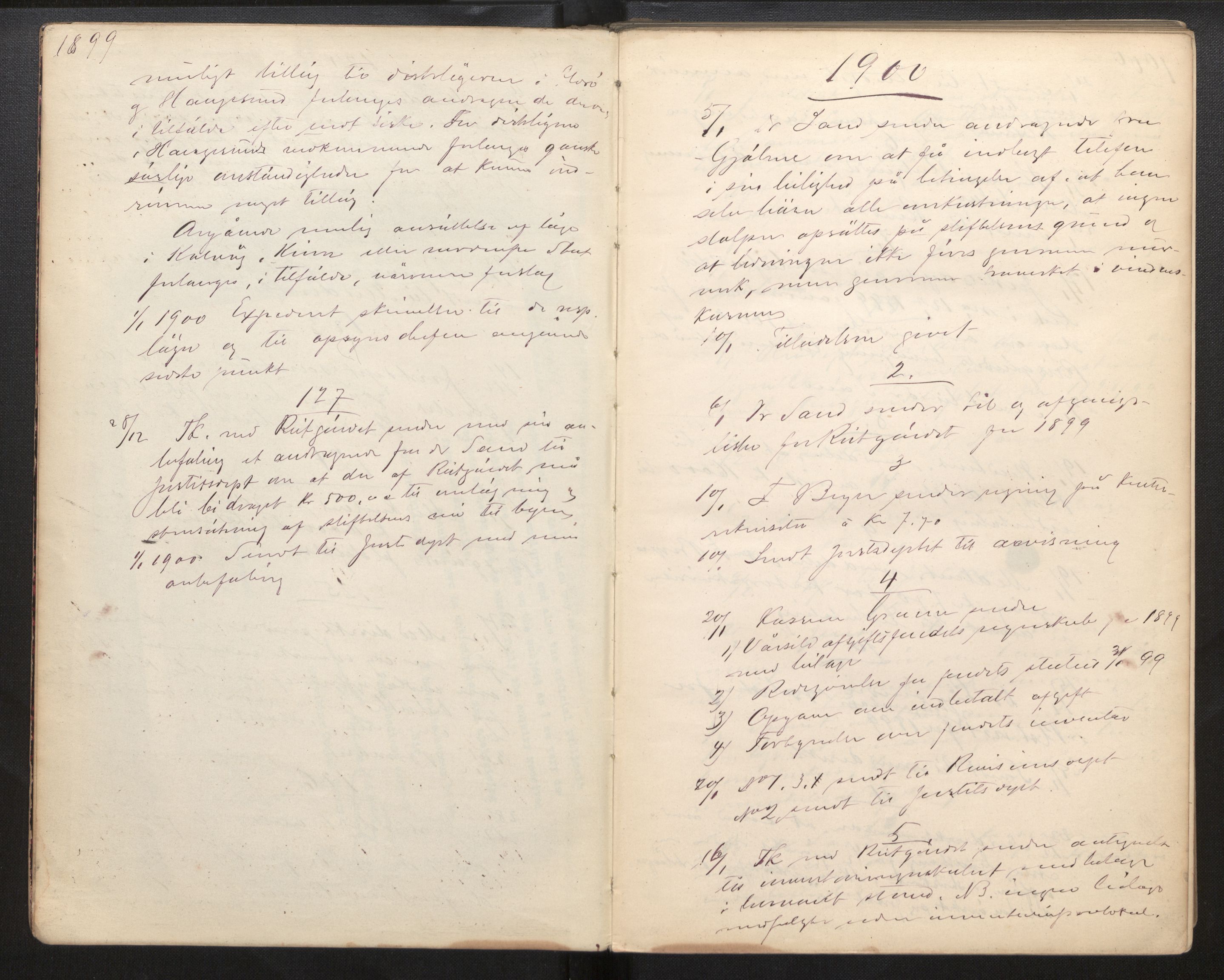 Lepraarkiver - Overlegen for den spedalske sykdom, AV/SAB-A-61001/B.c/L0007: Journal, 1899-1916