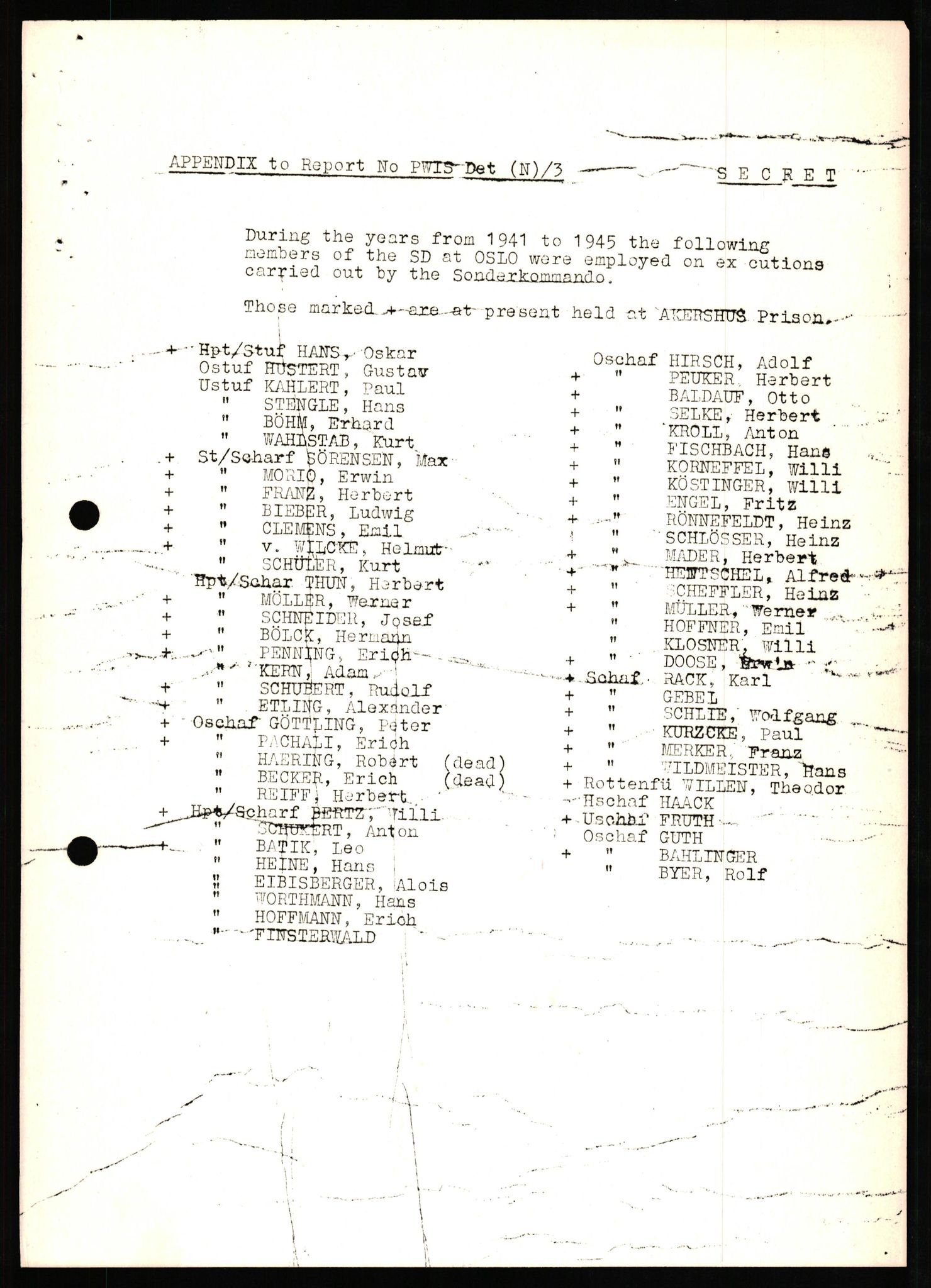 Forsvaret, Forsvarets overkommando II, AV/RA-RAFA-3915/D/Db/L0023: CI Questionaires. Tyske okkupasjonsstyrker i Norge. Tyskere., 1945-1946, s. 273