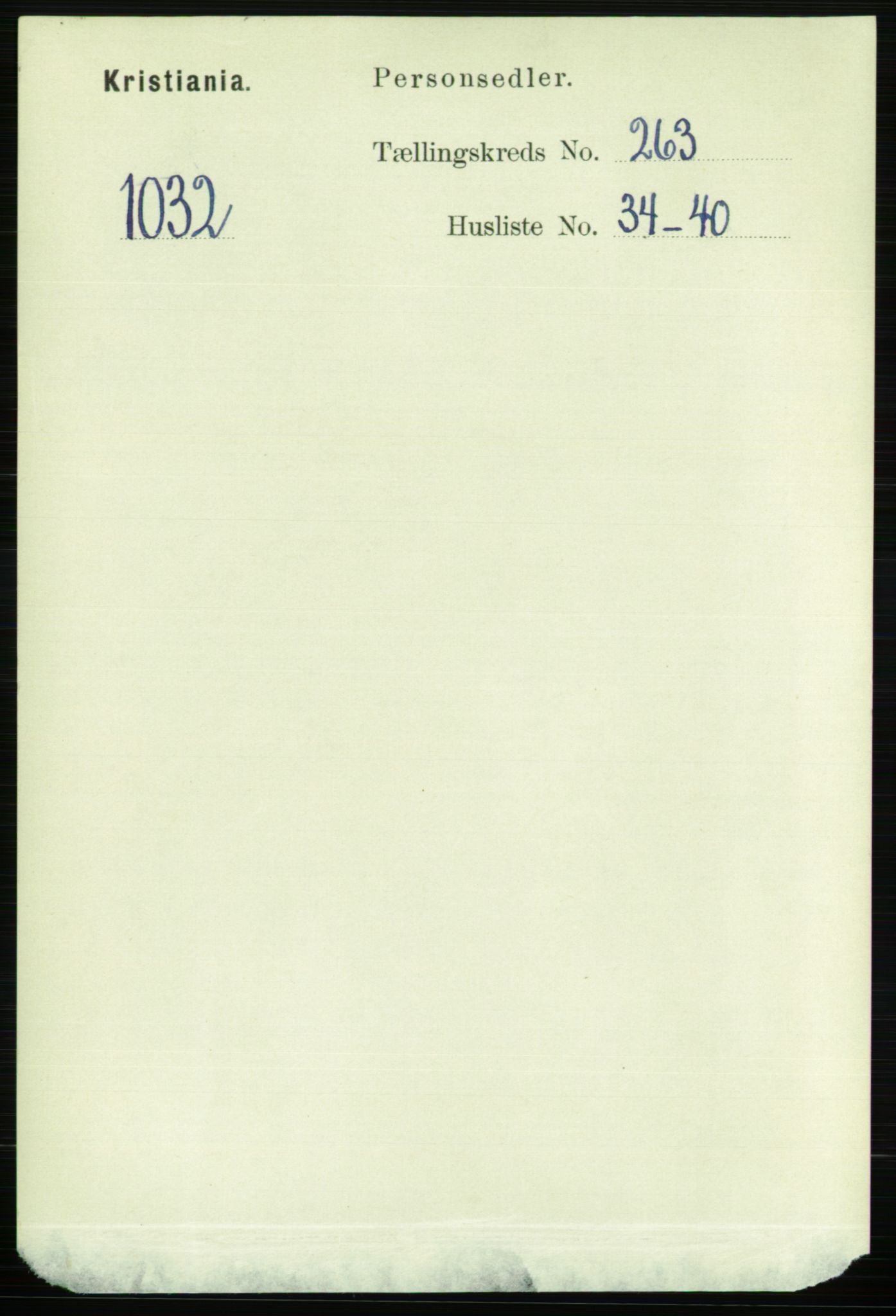 RA, Folketelling 1891 for 0301 Kristiania kjøpstad, 1891, s. 160150