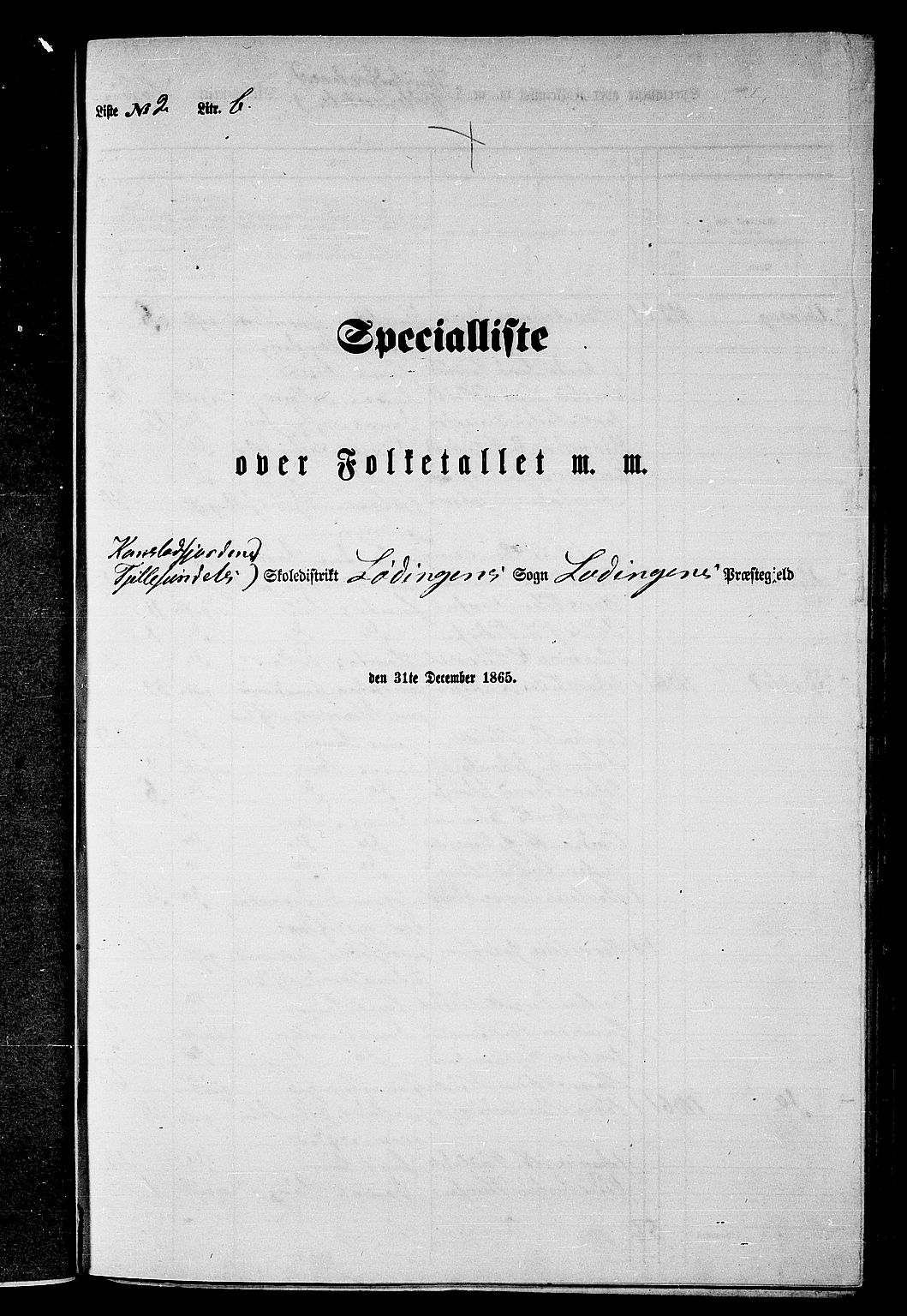 RA, Folketelling 1865 for 1851P Lødingen prestegjeld, 1865, s. 47