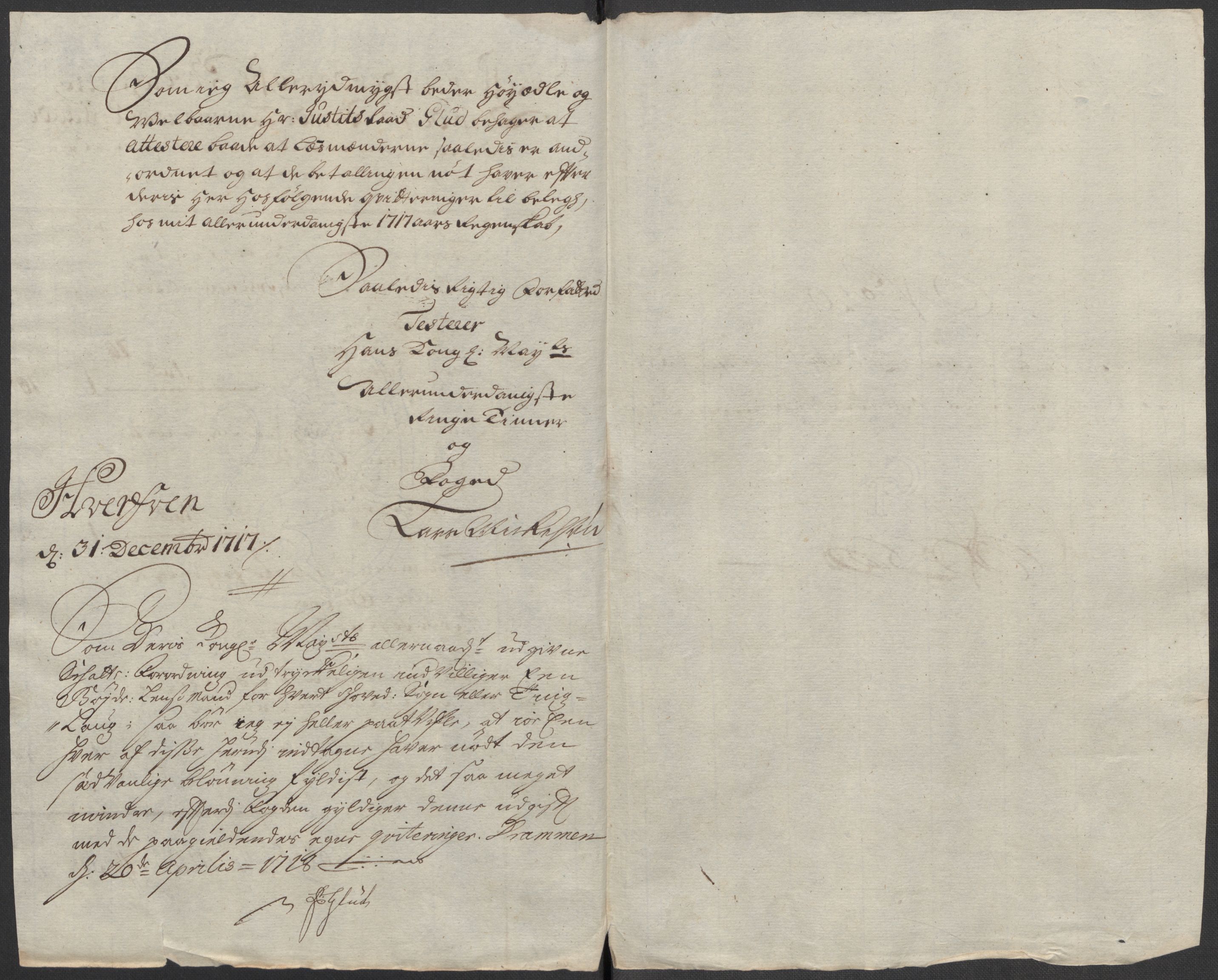 Rentekammeret inntil 1814, Reviderte regnskaper, Fogderegnskap, RA/EA-4092/R23/L1475: Fogderegnskap Ringerike og Hallingdal, 1717, s. 243