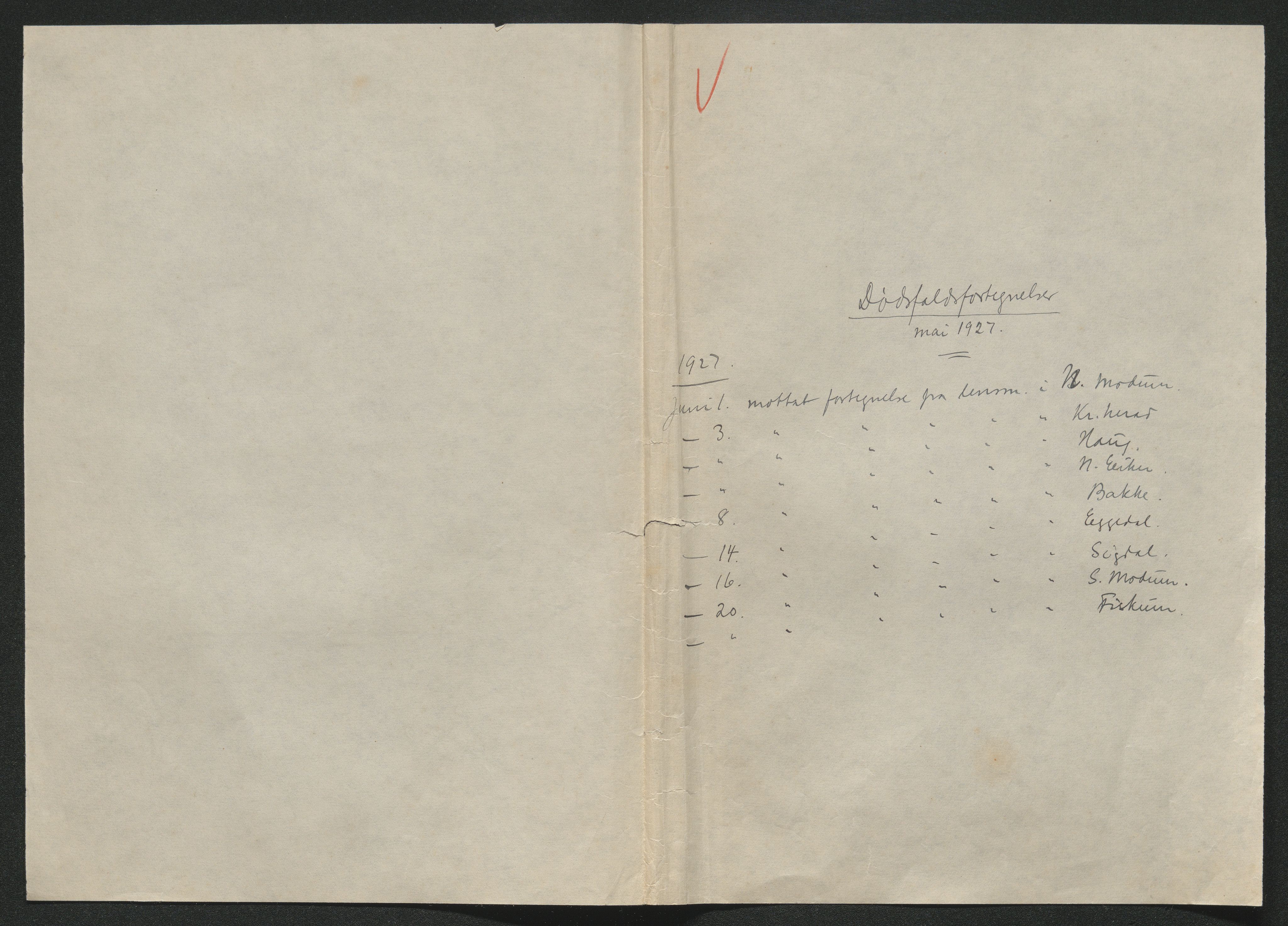 Eiker, Modum og Sigdal sorenskriveri, AV/SAKO-A-123/H/Ha/Hab/L0044: Dødsfallsmeldinger, 1926-1927, s. 756
