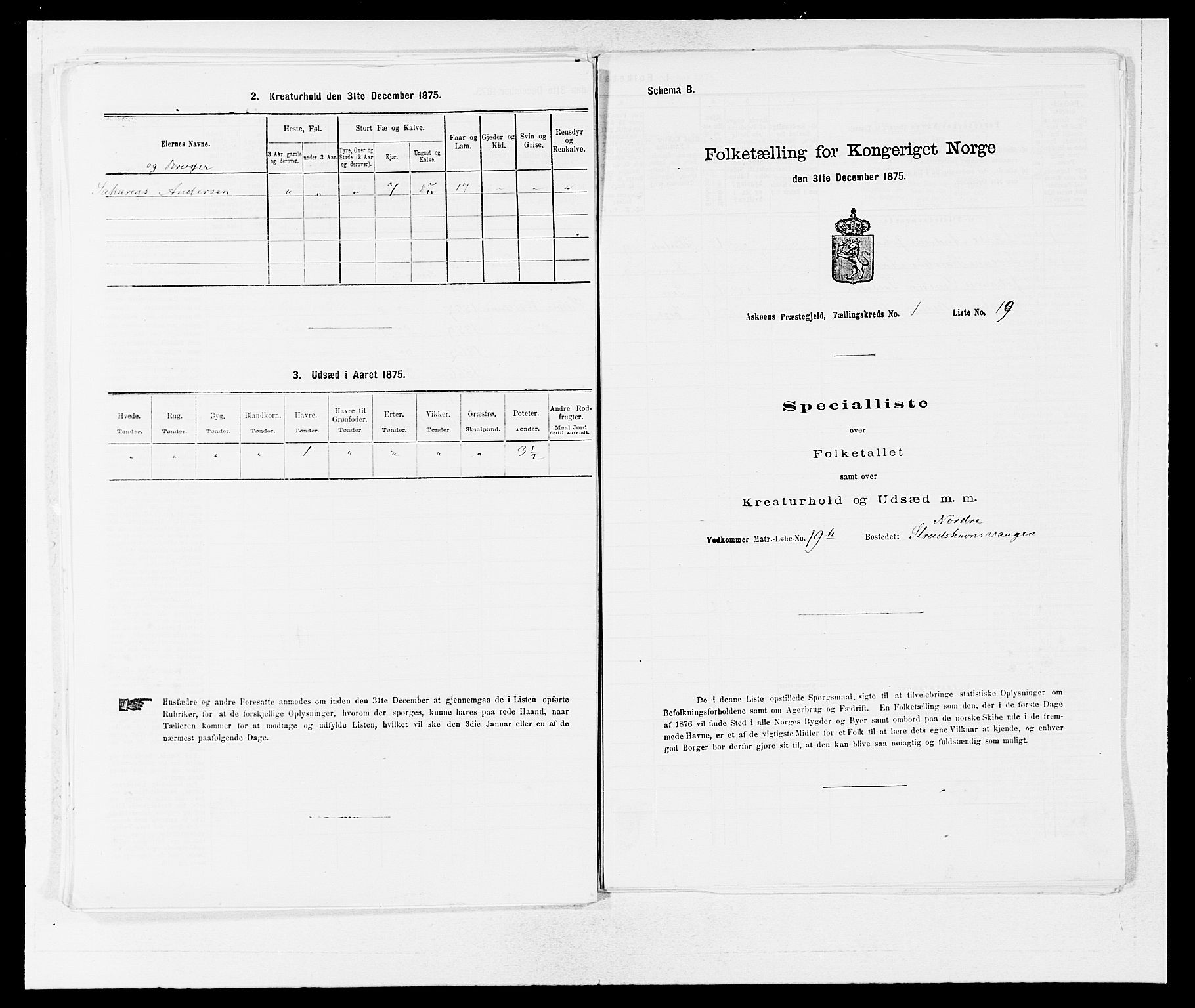 SAB, Folketelling 1875 for 1247P Askøy prestegjeld, 1875, s. 67