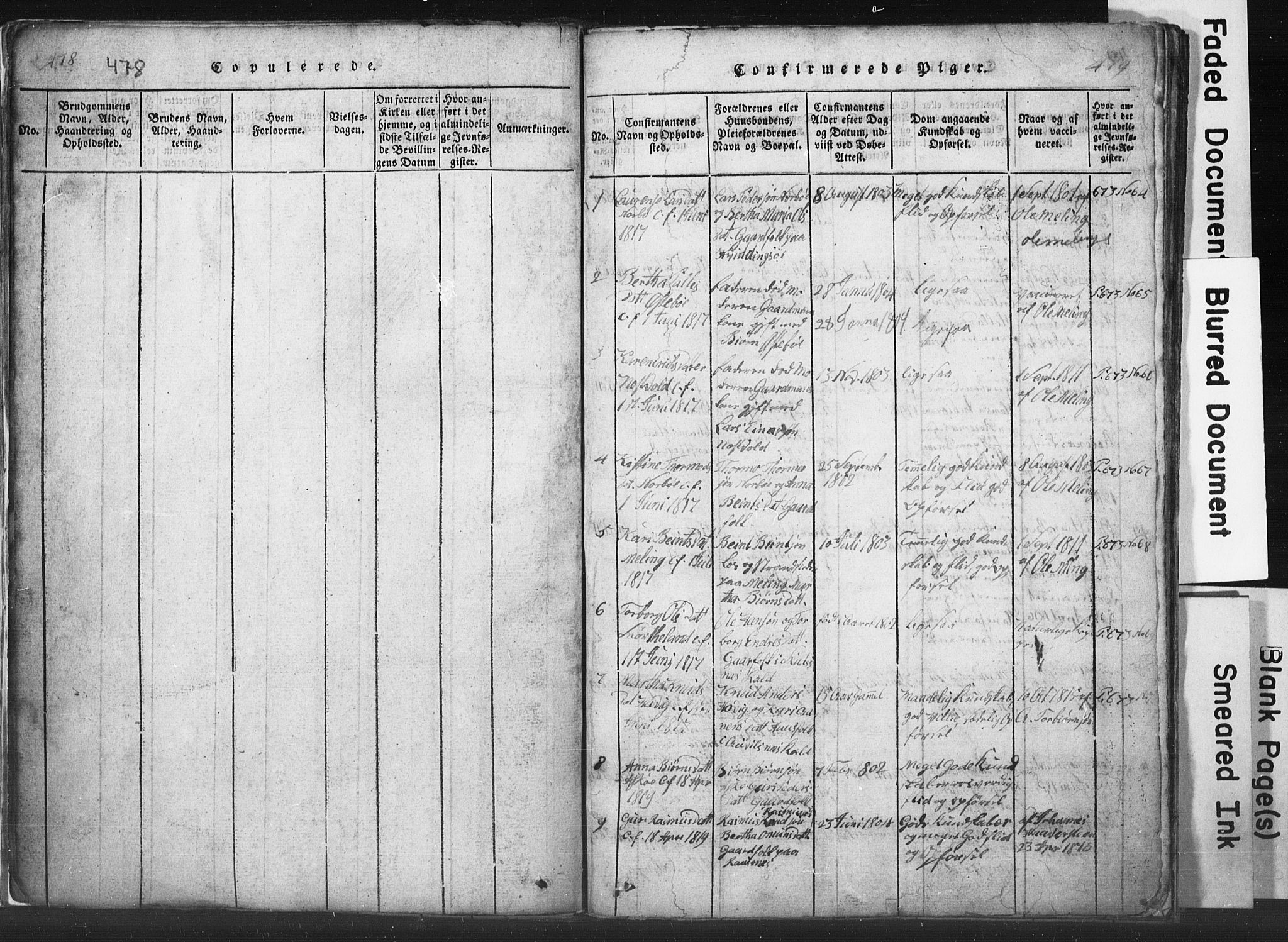 Rennesøy sokneprestkontor, SAST/A -101827/H/Ha/Hab/L0001: Klokkerbok nr. B 1, 1816-1841, s. 418-419