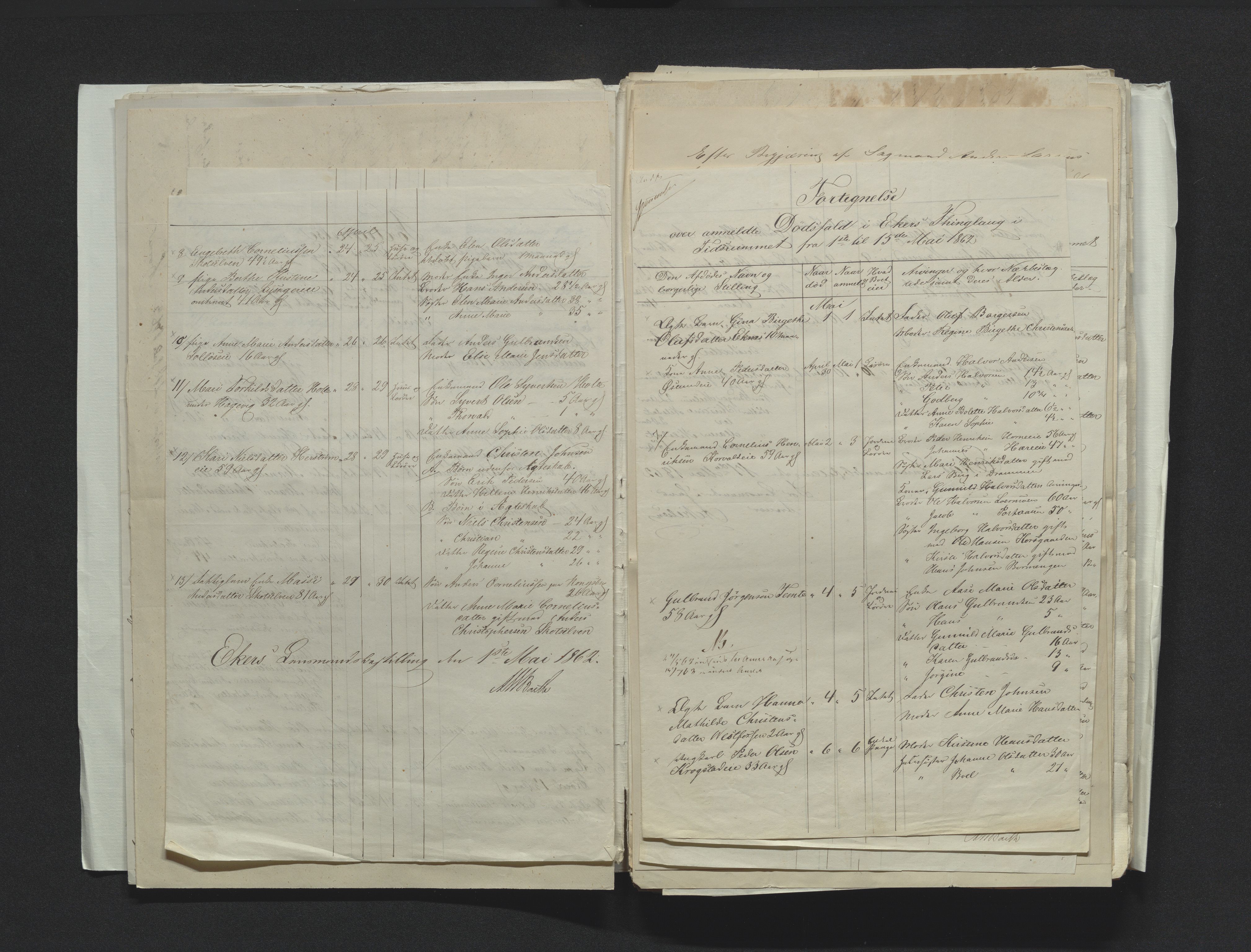 Eiker, Modum og Sigdal sorenskriveri, AV/SAKO-A-123/H/Ha/Hab/L0011: Dødsfallsmeldinger, 1862-1865, s. 25