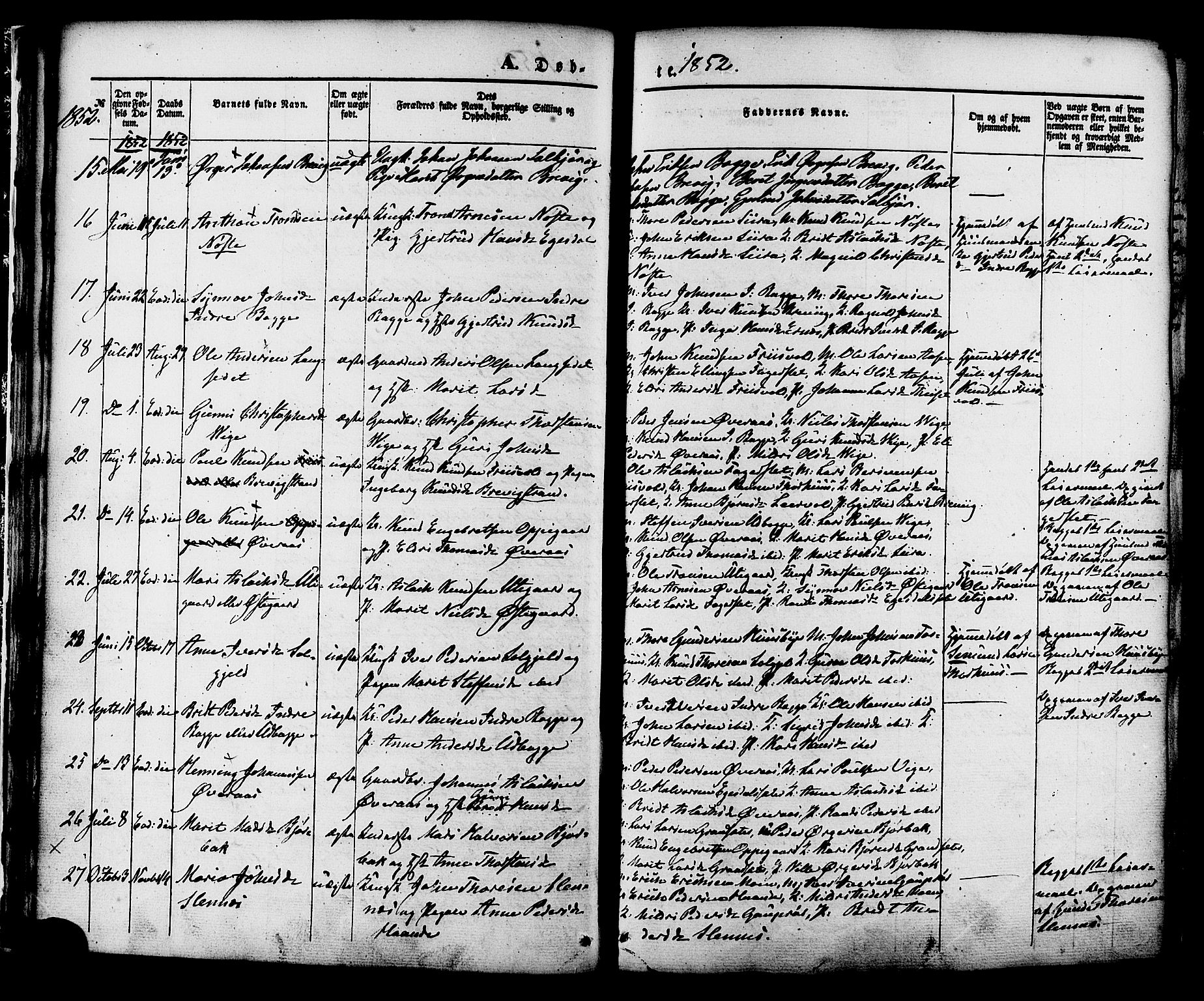 Ministerialprotokoller, klokkerbøker og fødselsregistre - Møre og Romsdal, AV/SAT-A-1454/552/L0637: Ministerialbok nr. 552A01, 1845-1879, s. 18