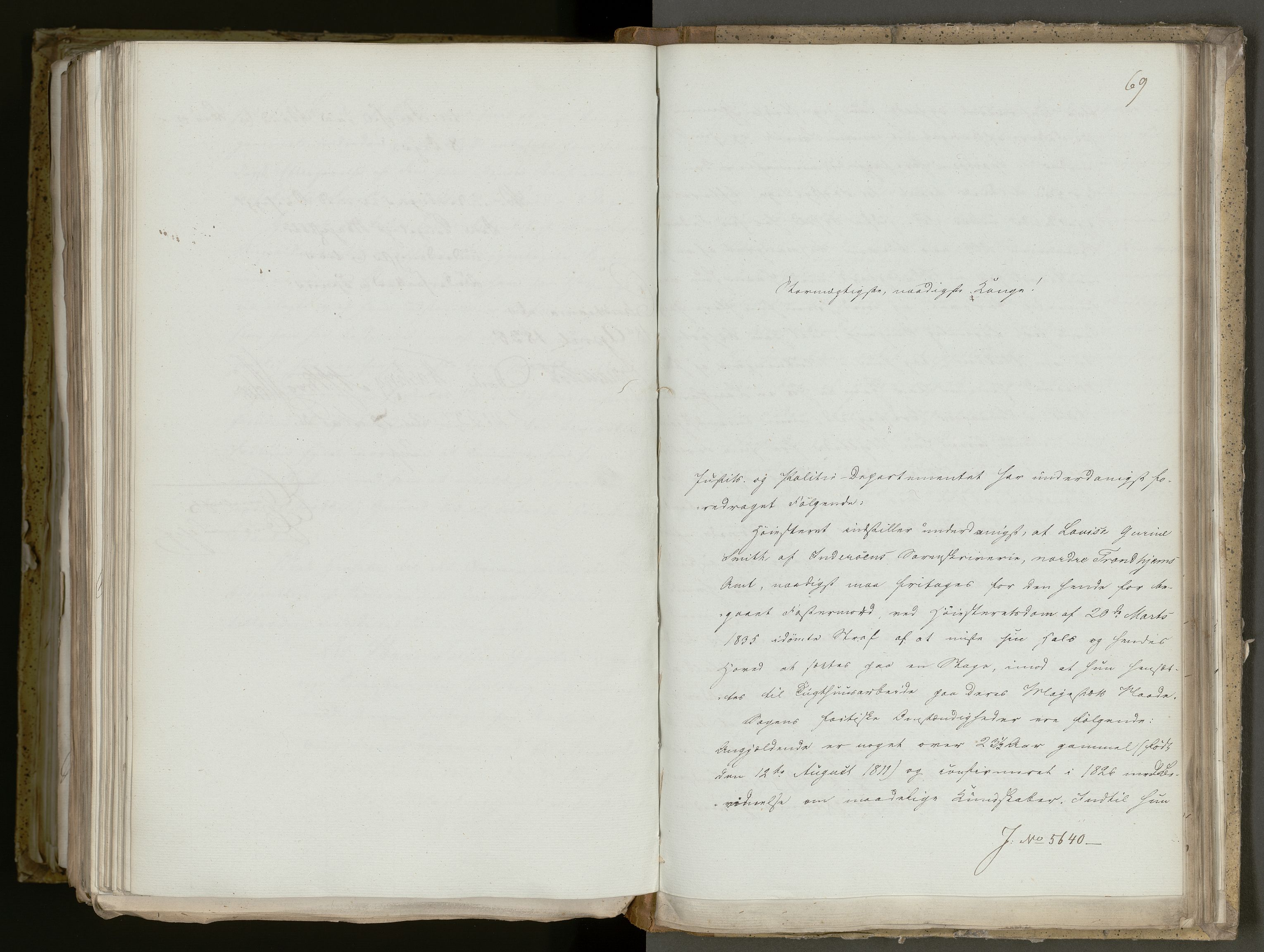 Statsrådsavdelingen i Stockholm, AV/RA-S-1003/D/Da/L0098: Regjeringsinnstillinger nr. 5461-5649, 1835