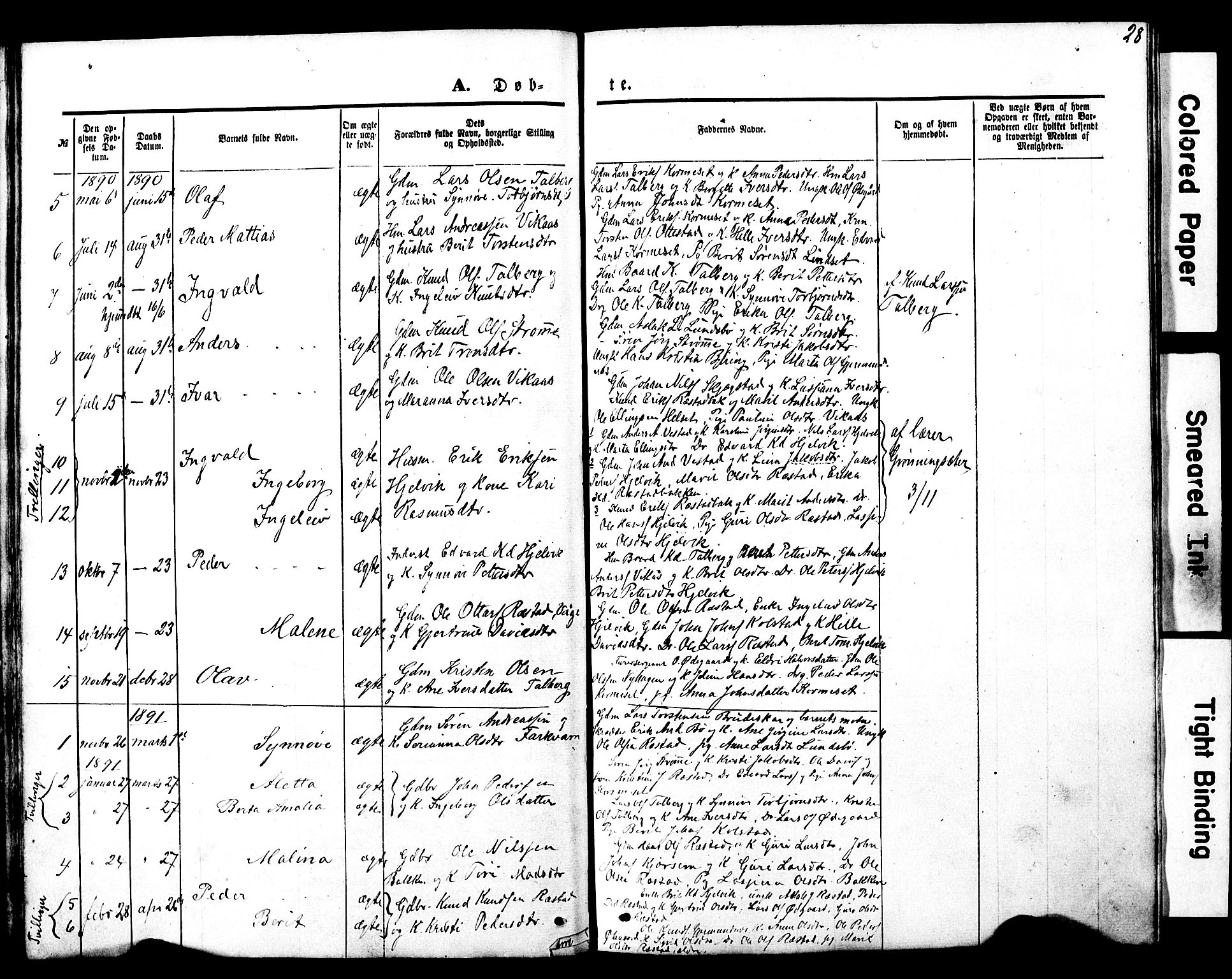 Ministerialprotokoller, klokkerbøker og fødselsregistre - Møre og Romsdal, AV/SAT-A-1454/550/L0618: Klokkerbok nr. 550C01, 1870-1927, s. 28