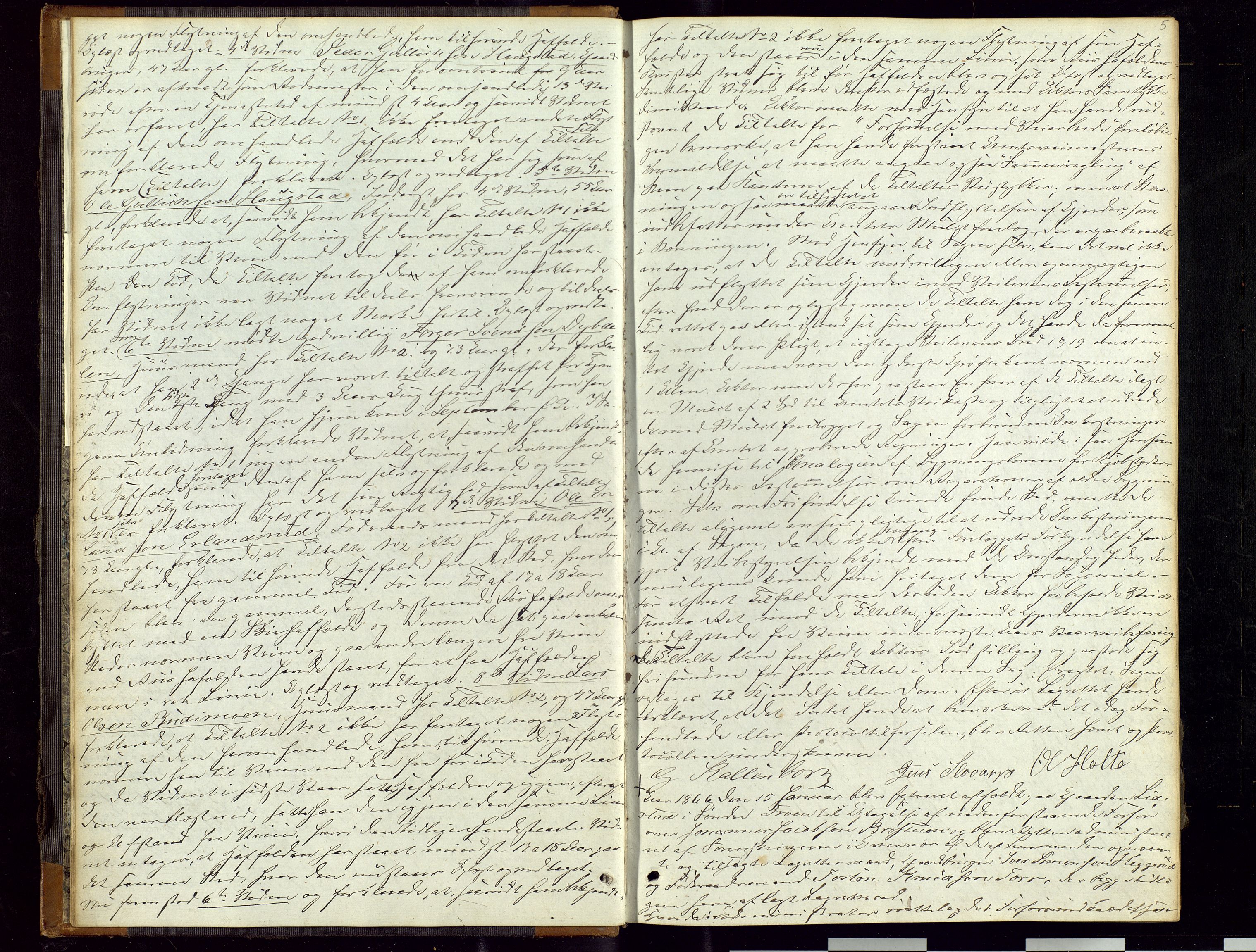 Mellom-Gudbrandsdal sorenskriveri, SAH/TING-038/G/Gc/Gca/L0010: Ekstrarettsprotokoll, 1865-1871, s. 5