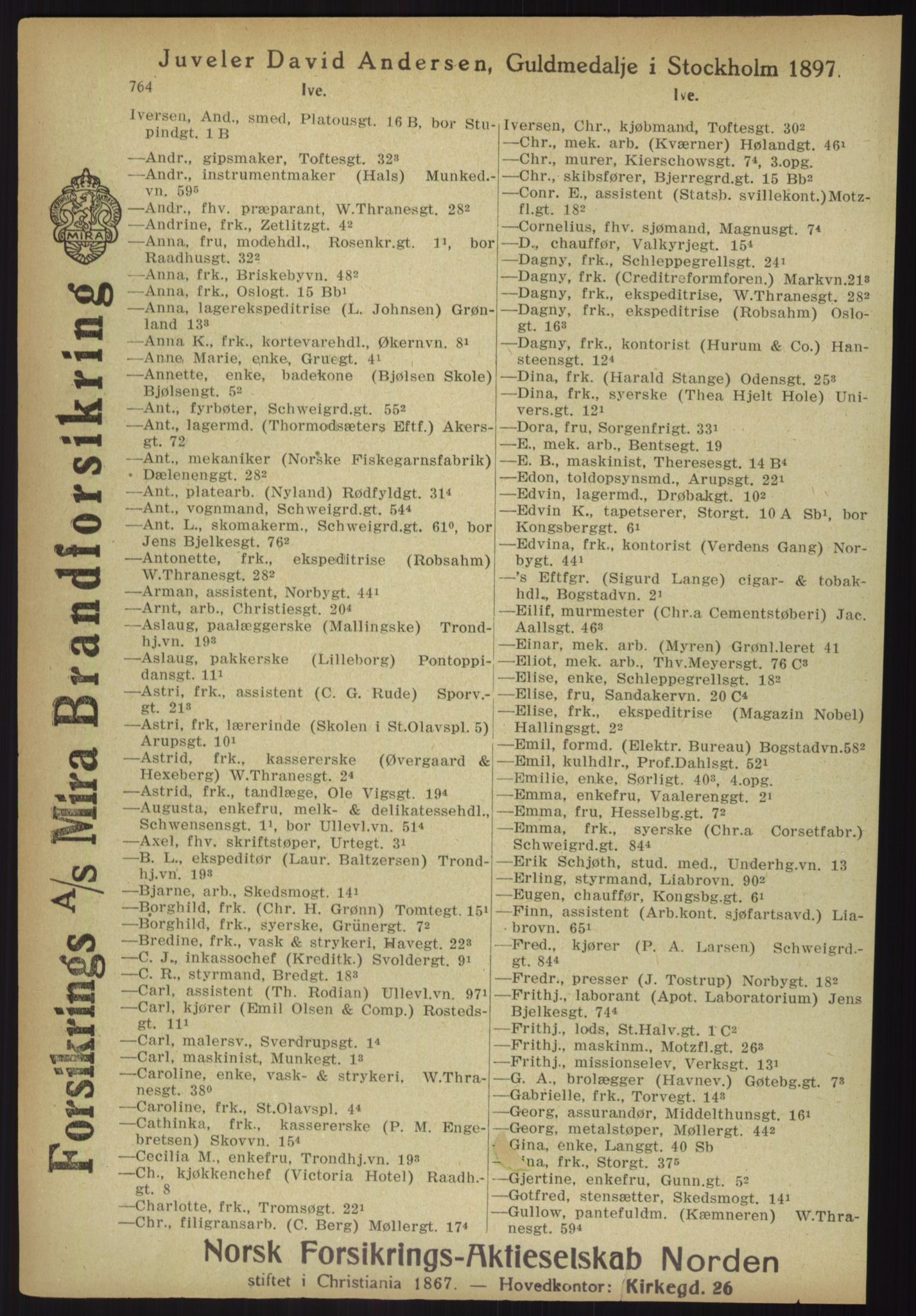 Kristiania/Oslo adressebok, PUBL/-, 1918, s. 789