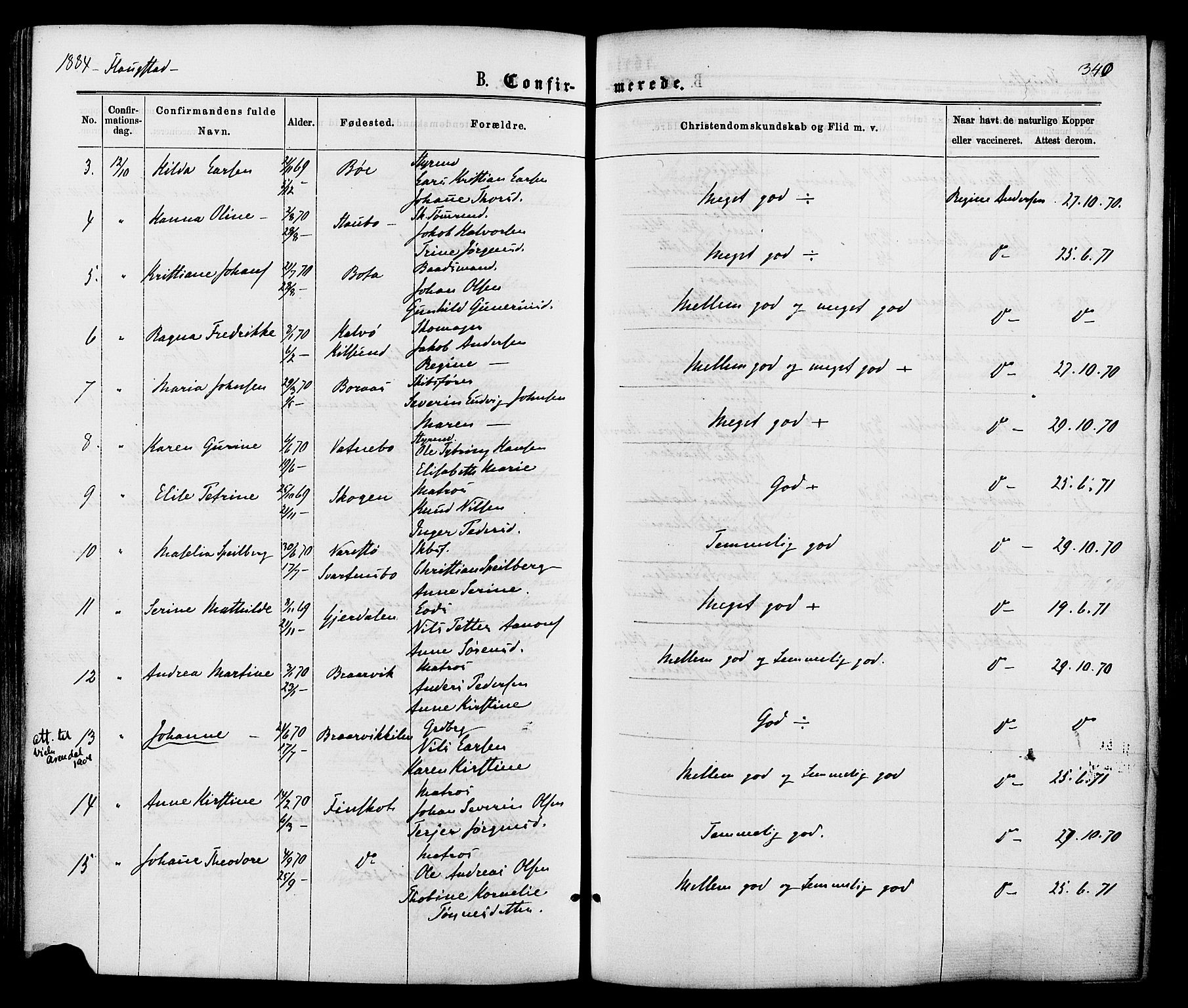 Dypvåg sokneprestkontor, AV/SAK-1111-0007/F/Fa/Faa/L0007: Ministerialbok nr. A 7 /2, 1877-1884, s. 340