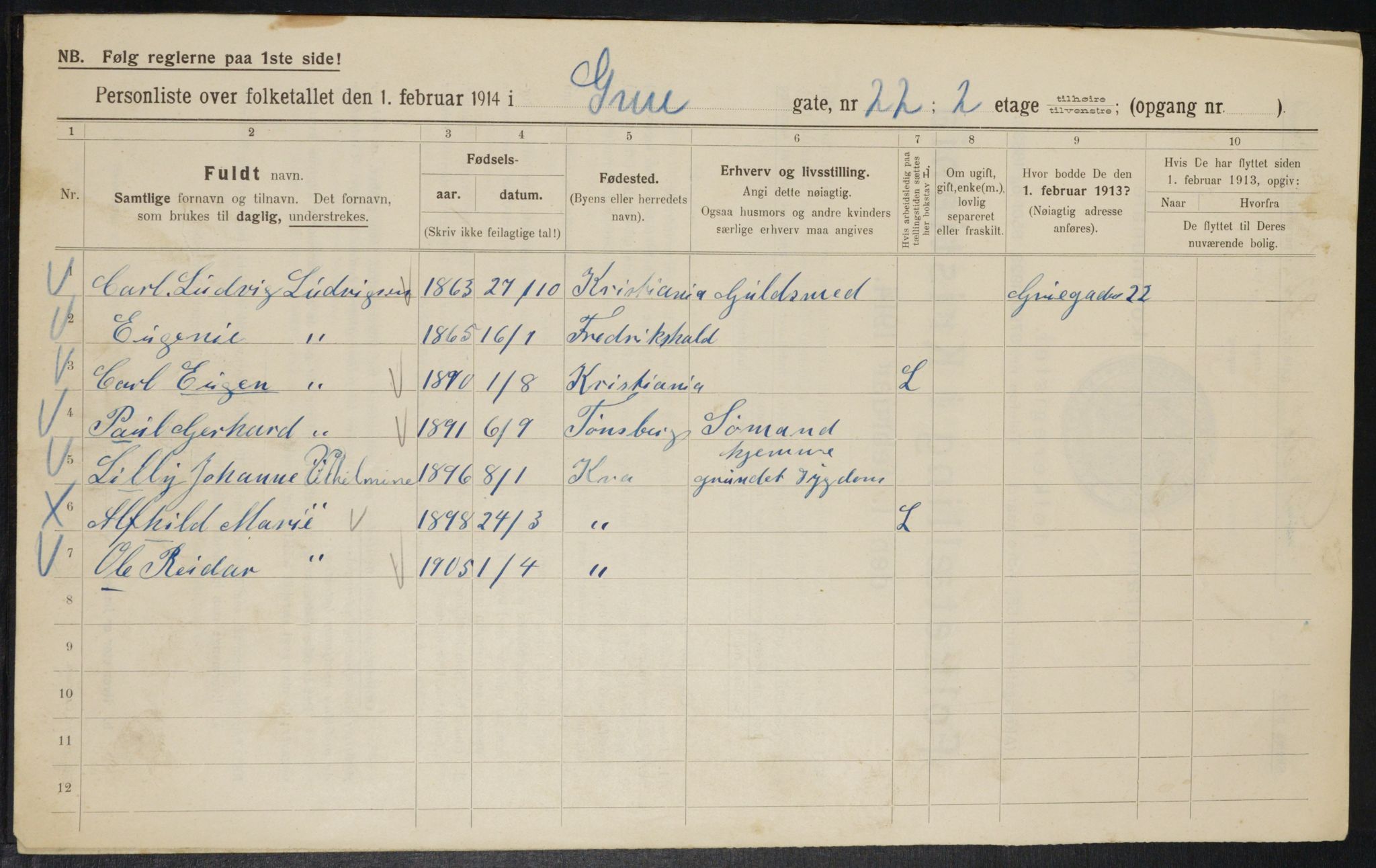 OBA, Kommunal folketelling 1.2.1914 for Kristiania, 1914, s. 30737