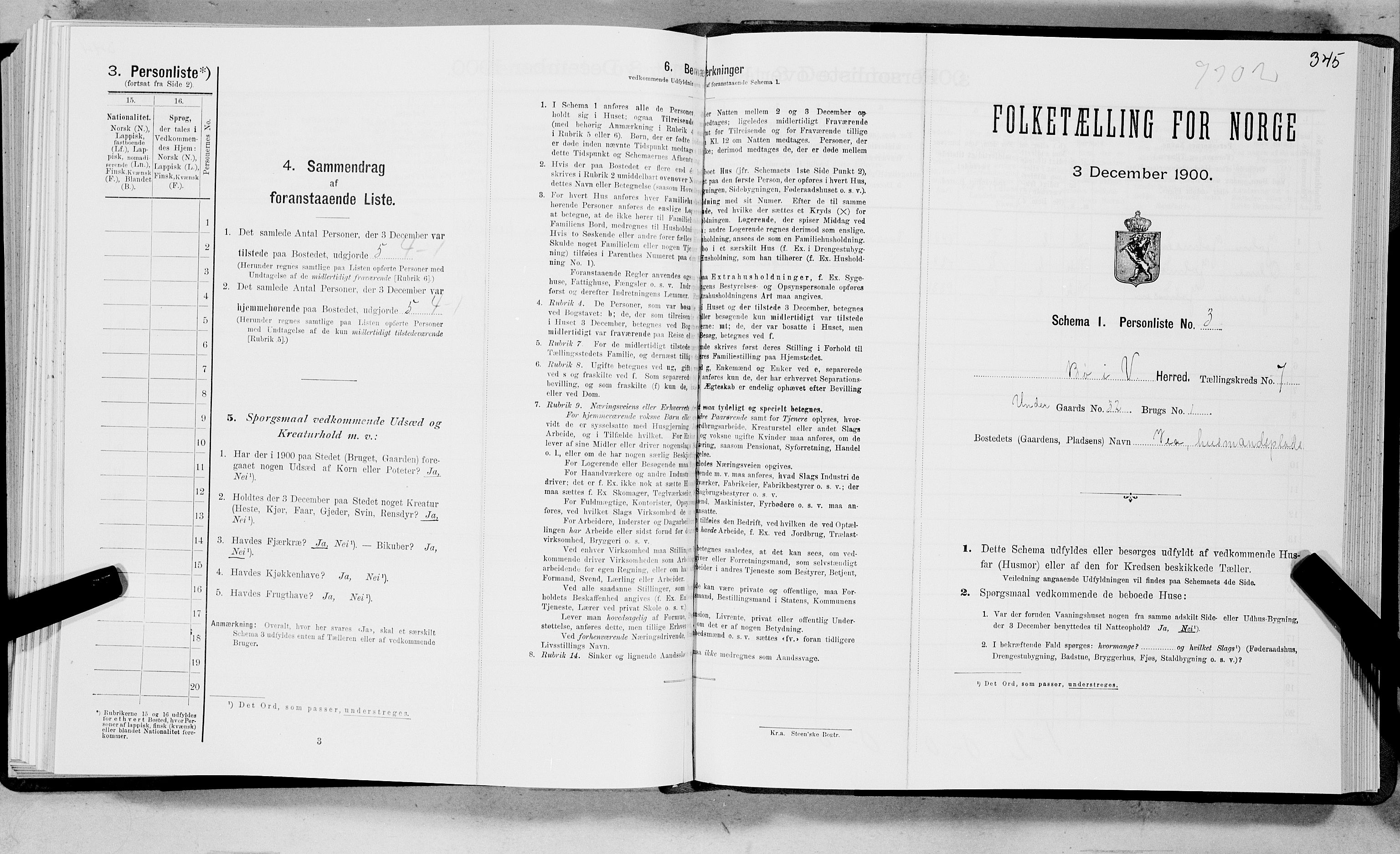 SAT, Folketelling 1900 for 1867 Bø herred, 1900, s. 756