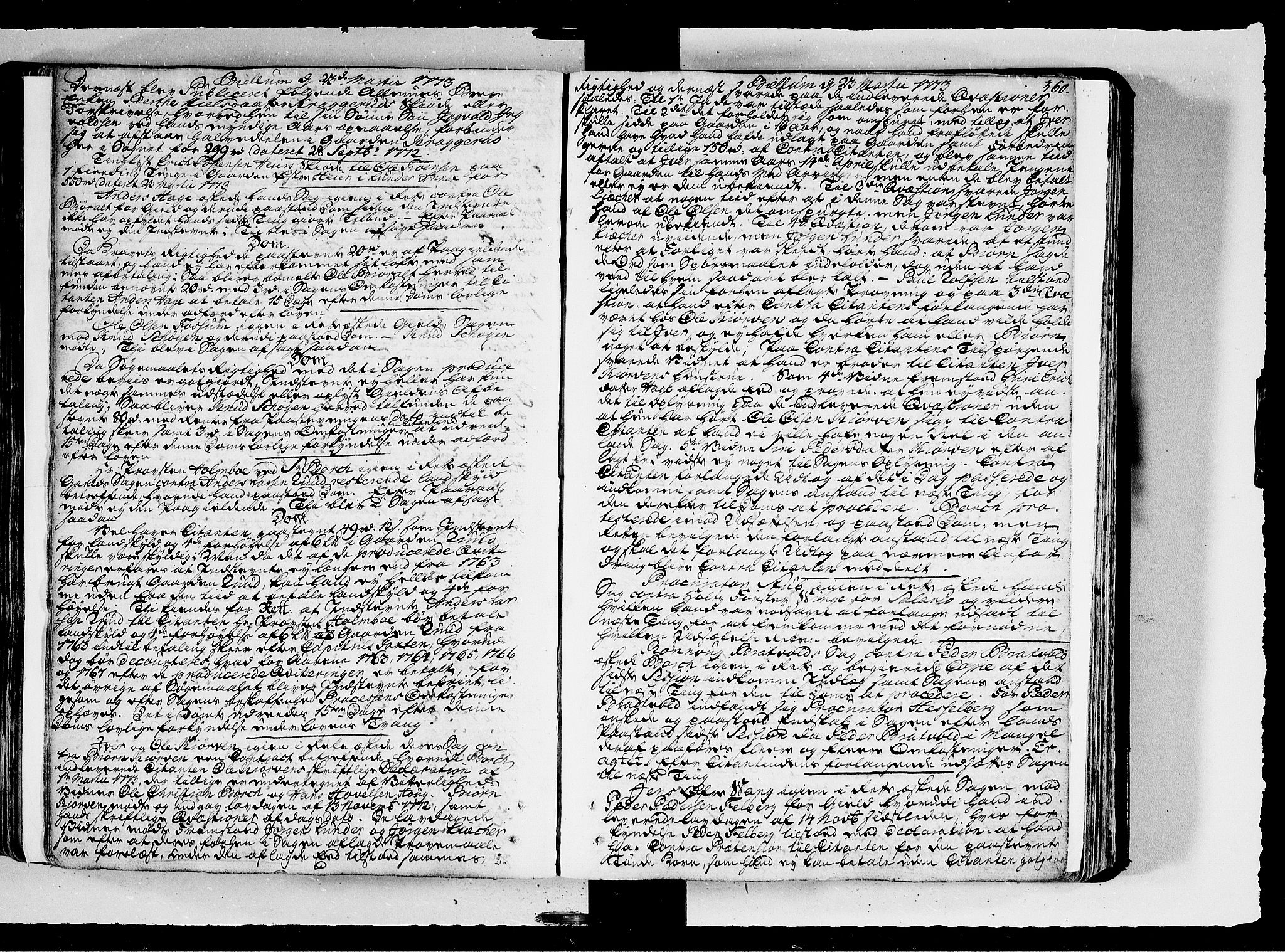 Hadeland, Land og Valdres sorenskriveri, SAH/TING-028/G/Gb/L0071: Tingbok - Valdres, 1768-1776, s. 359b-360a