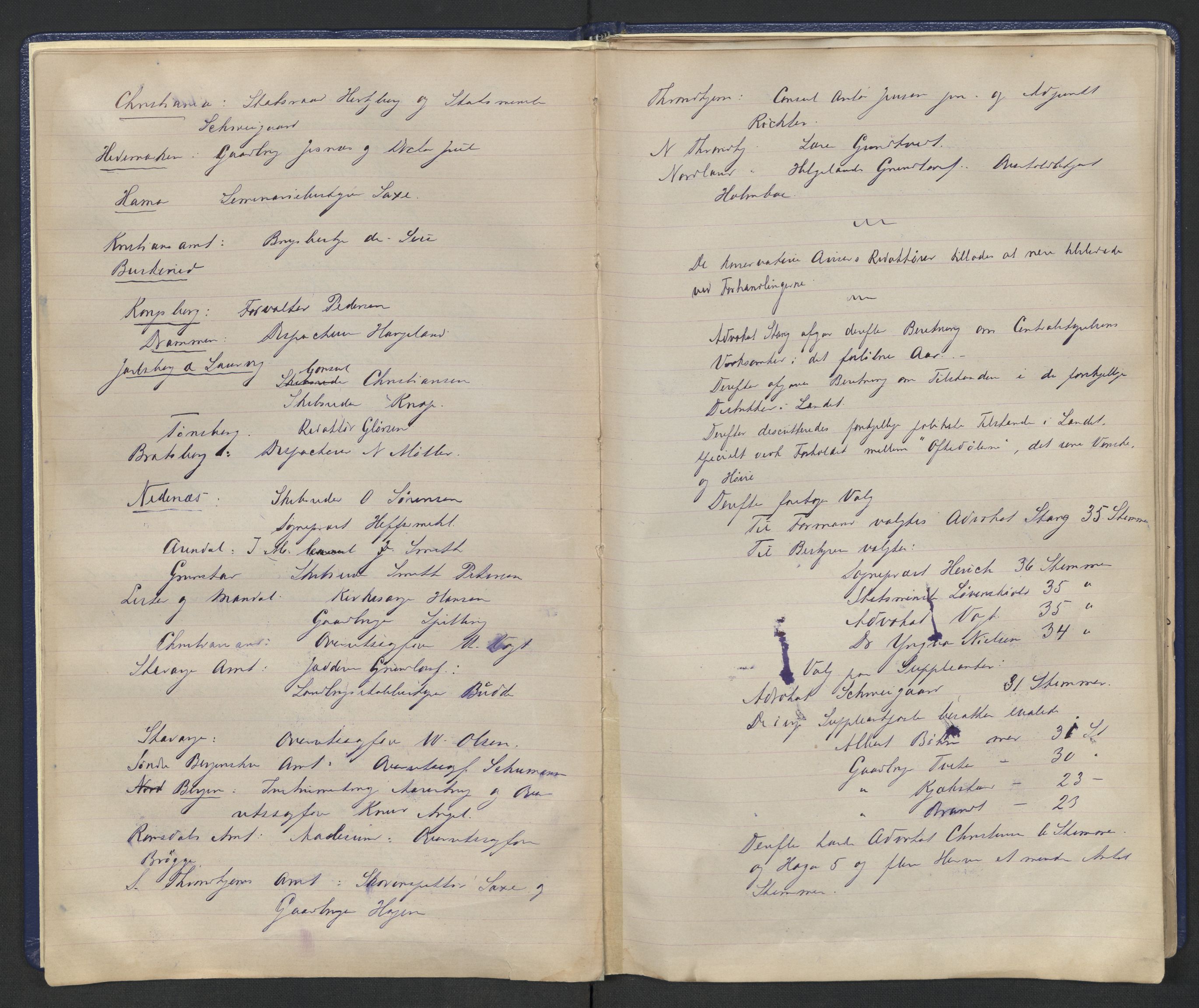 Høyres Hovedorganisasjon, AV/RA-PA-0583/1/A/Aa/L0001: De konservative foreningers centralstyre. Referatprotokoll, 1884-1897, s. 11