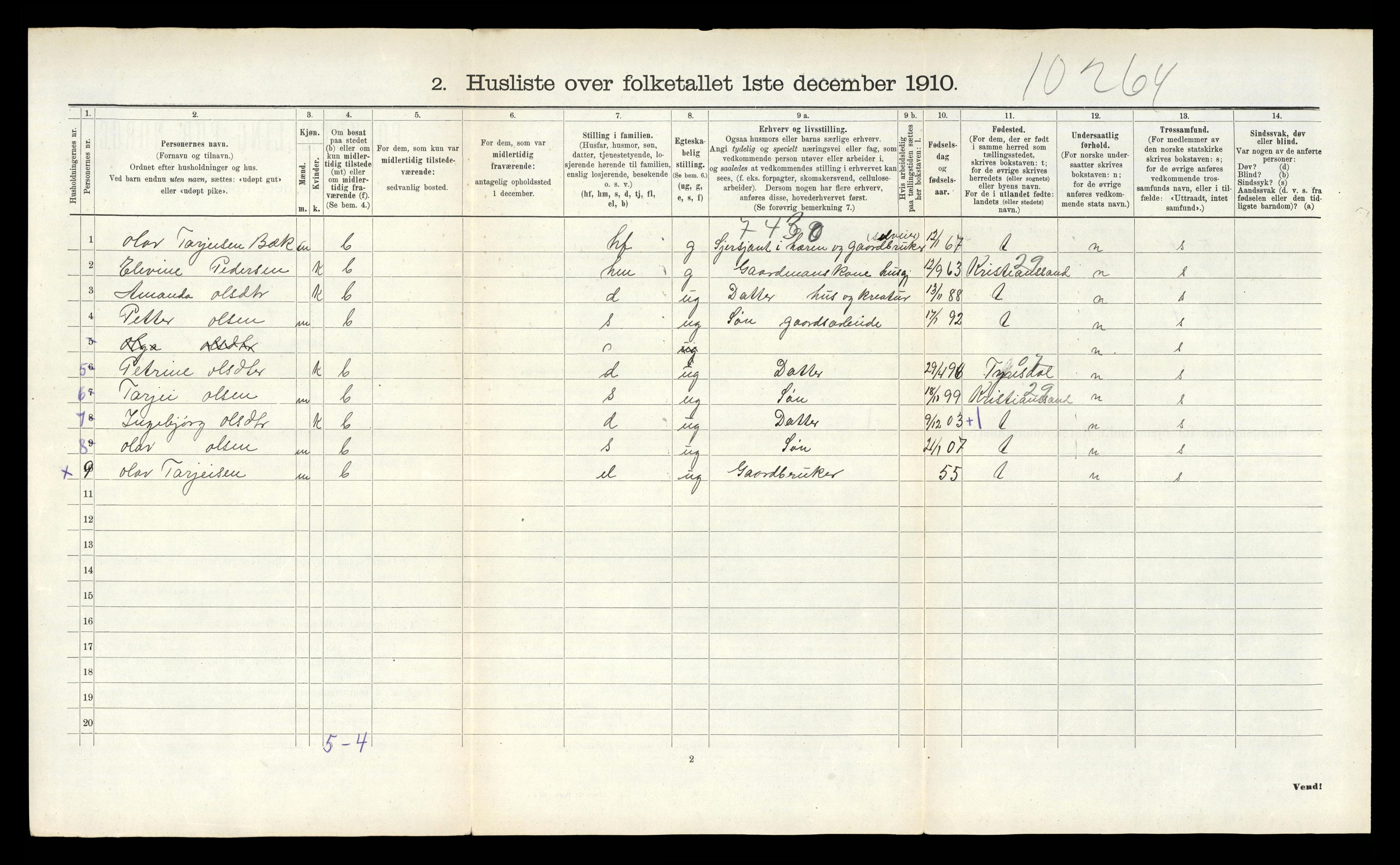 RA, Folketelling 1910 for 0832 Mo herred, 1910, s. 371