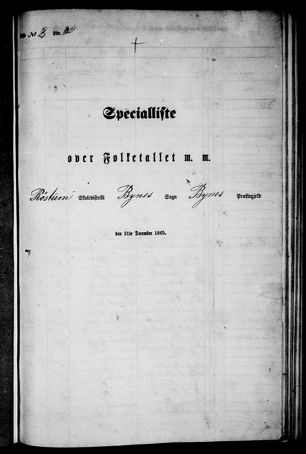 RA, Folketelling 1865 for 1655P Byneset prestegjeld, 1865, s. 57