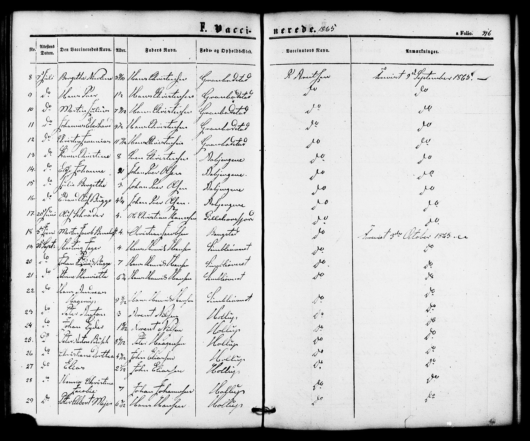 Ministerialprotokoller, klokkerbøker og fødselsregistre - Nordland, AV/SAT-A-1459/810/L0146: Ministerialbok nr. 810A08 /1, 1862-1874, s. 316